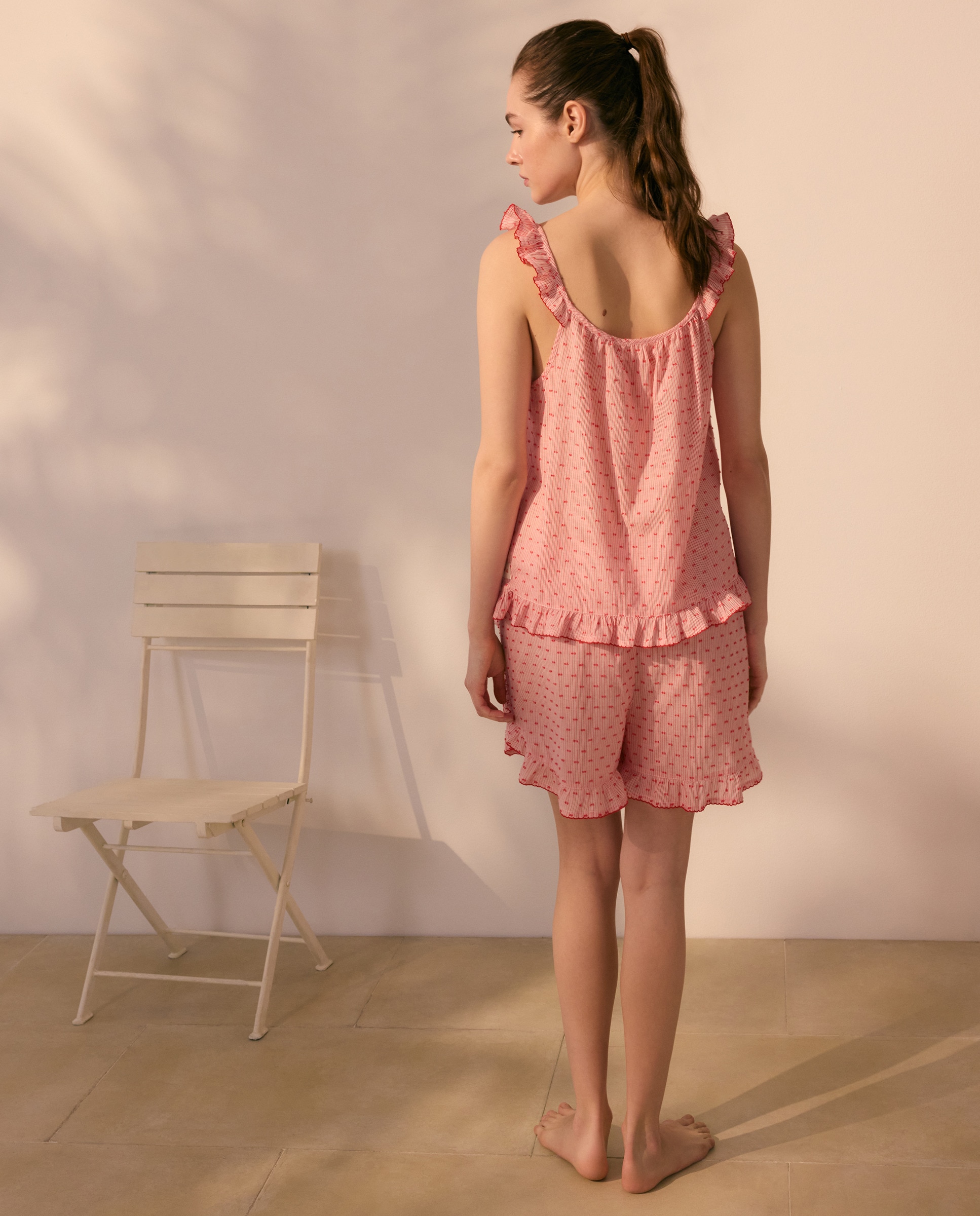 Pijama com Detalhe nas Costas 200 Rosa-3