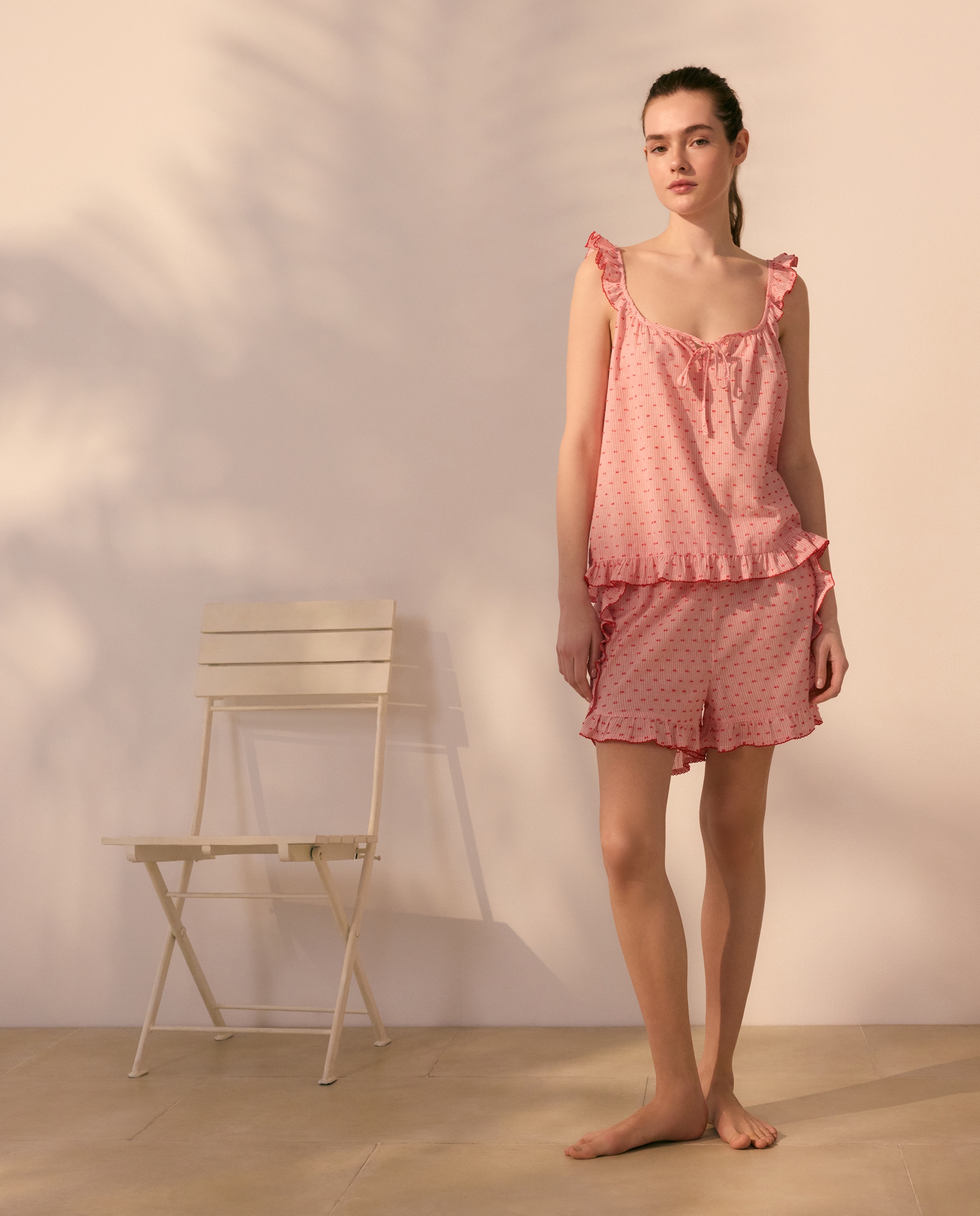 Pijama com Detalhe nas Costas 200 Rosa-2