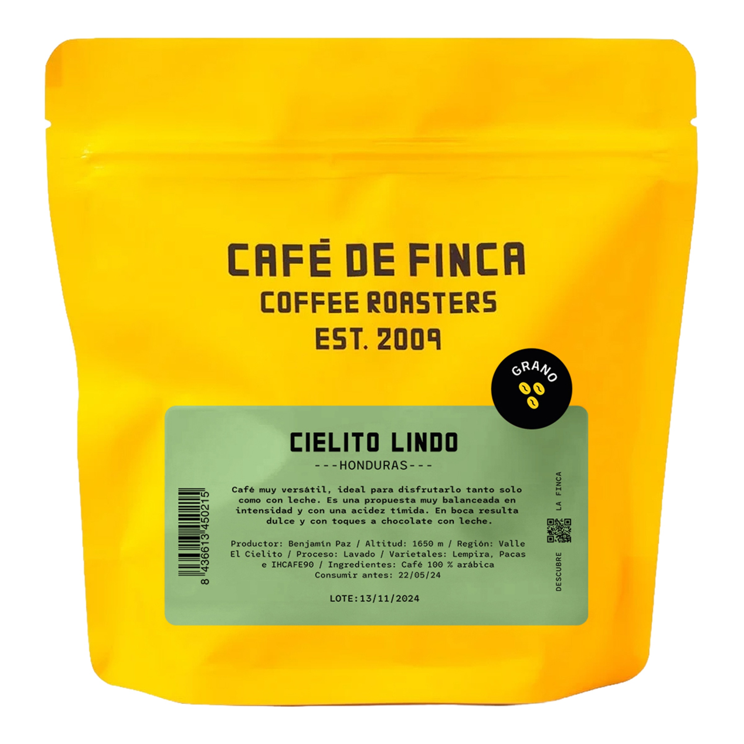 Imagen 0 de Café en grano Cielito Lindo Honduras Café de Finca