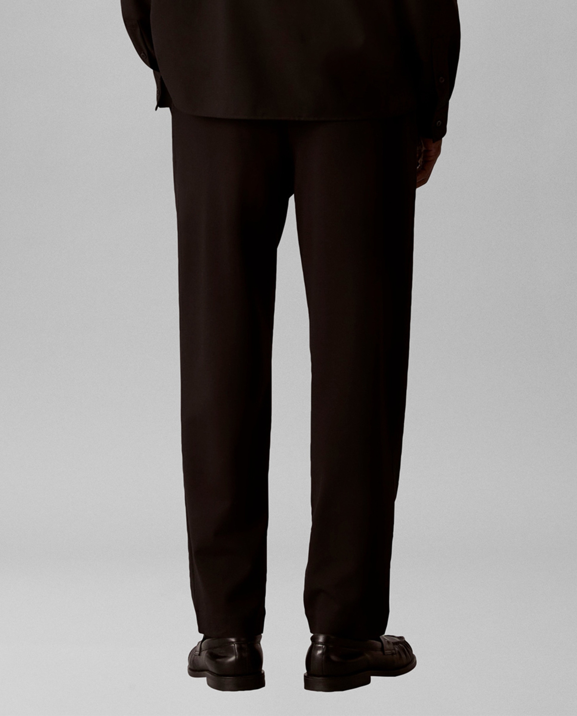 Calças de Malha Técnica Preto-3
