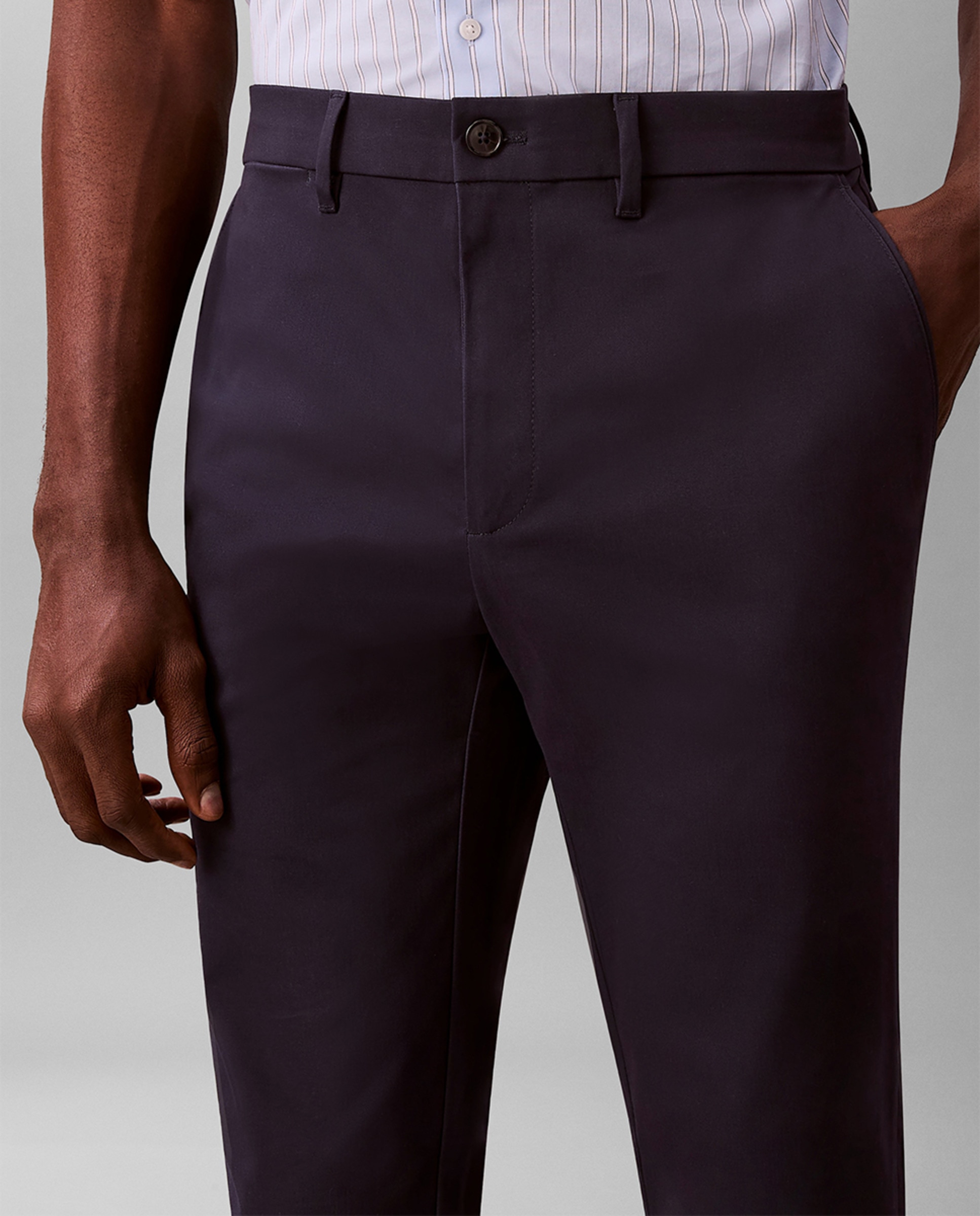 Calças Chino Slim Fit Azul-marinho-5