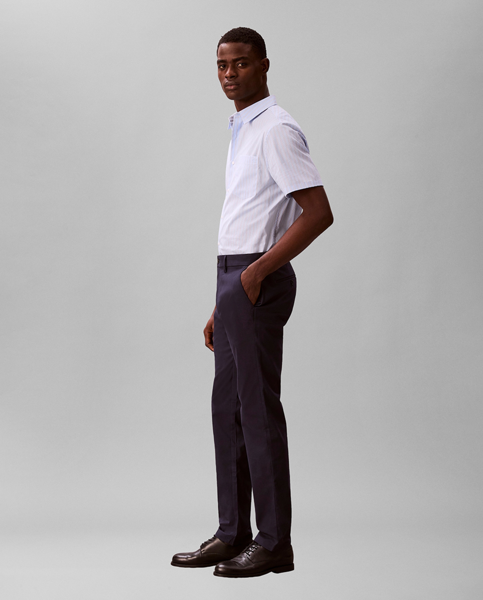 Calças Chino Slim Fit Azul-marinho-4