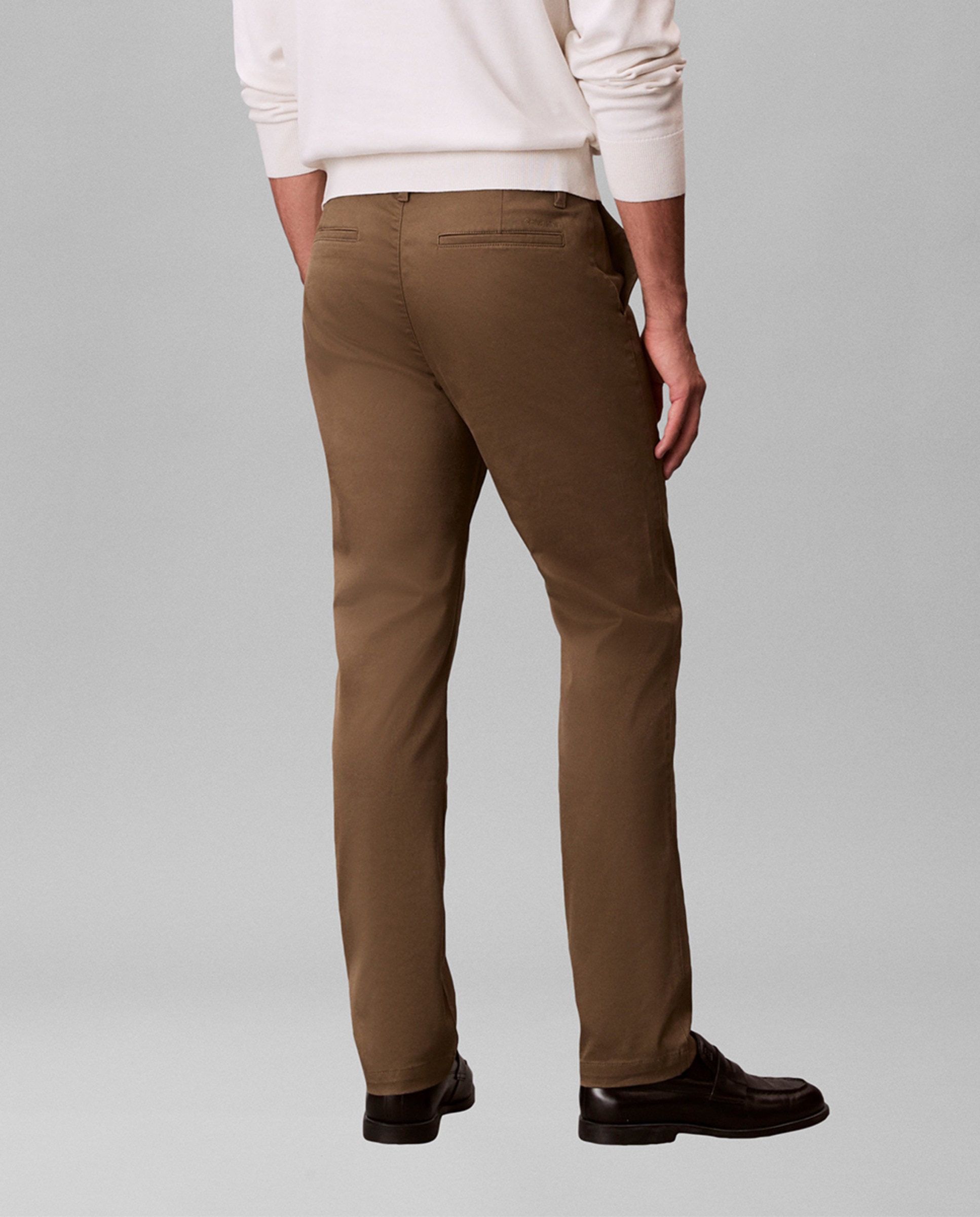 Calças Chino Slim Stretch Verde-militar-3