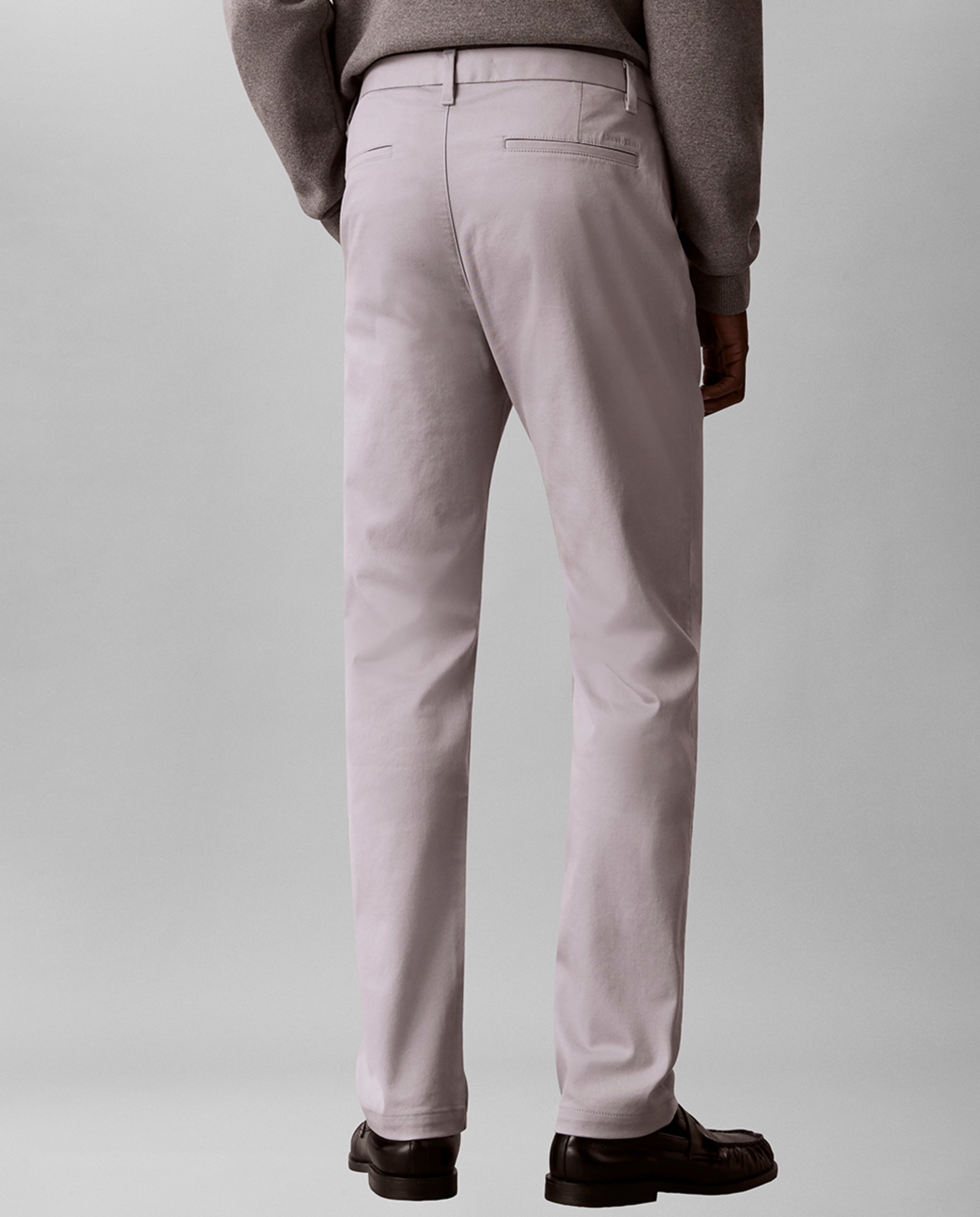 Calças Chino Slim Stretch Cinzento-claro-5