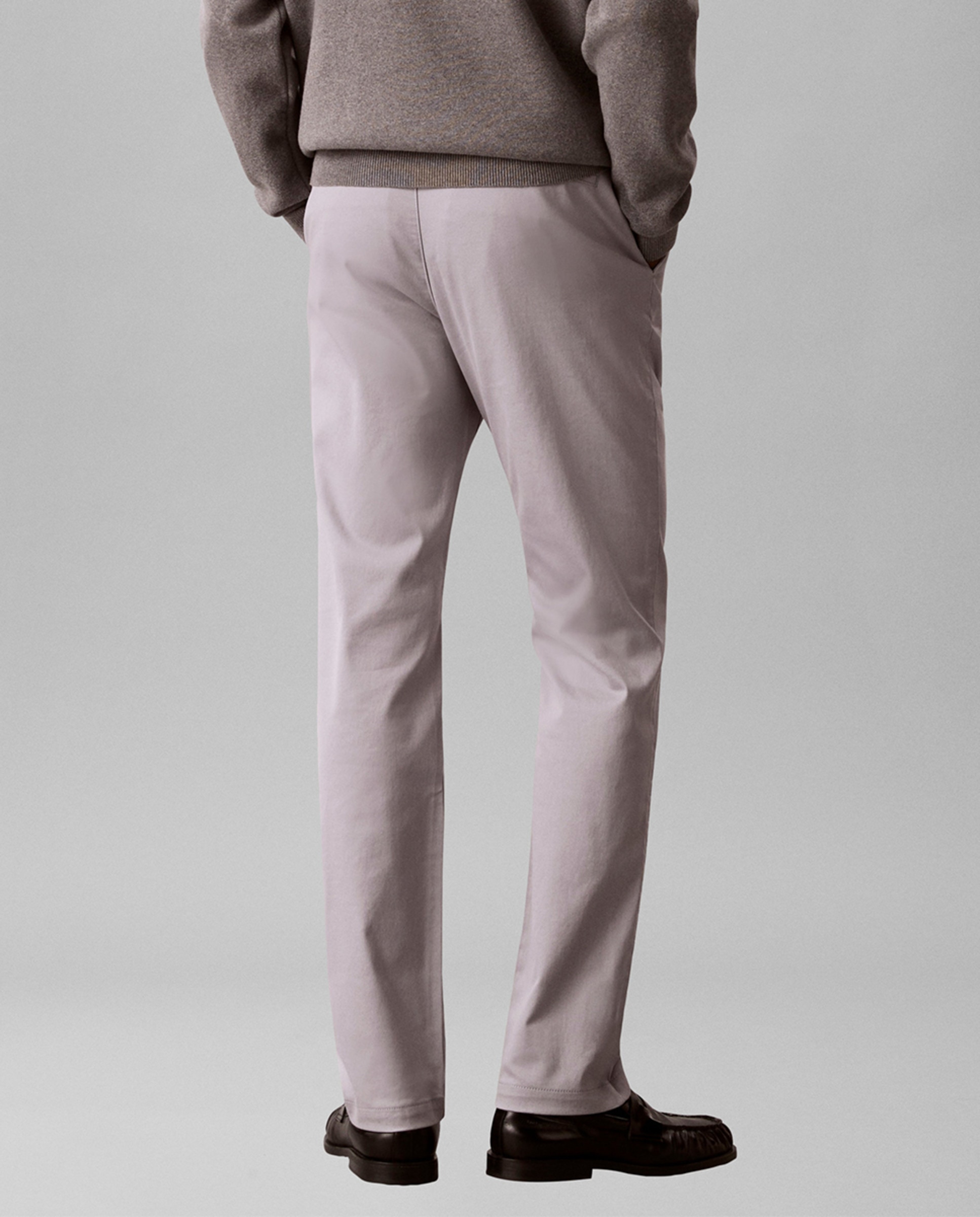 Calças Chino Slim Stretch Cinzento-claro-3