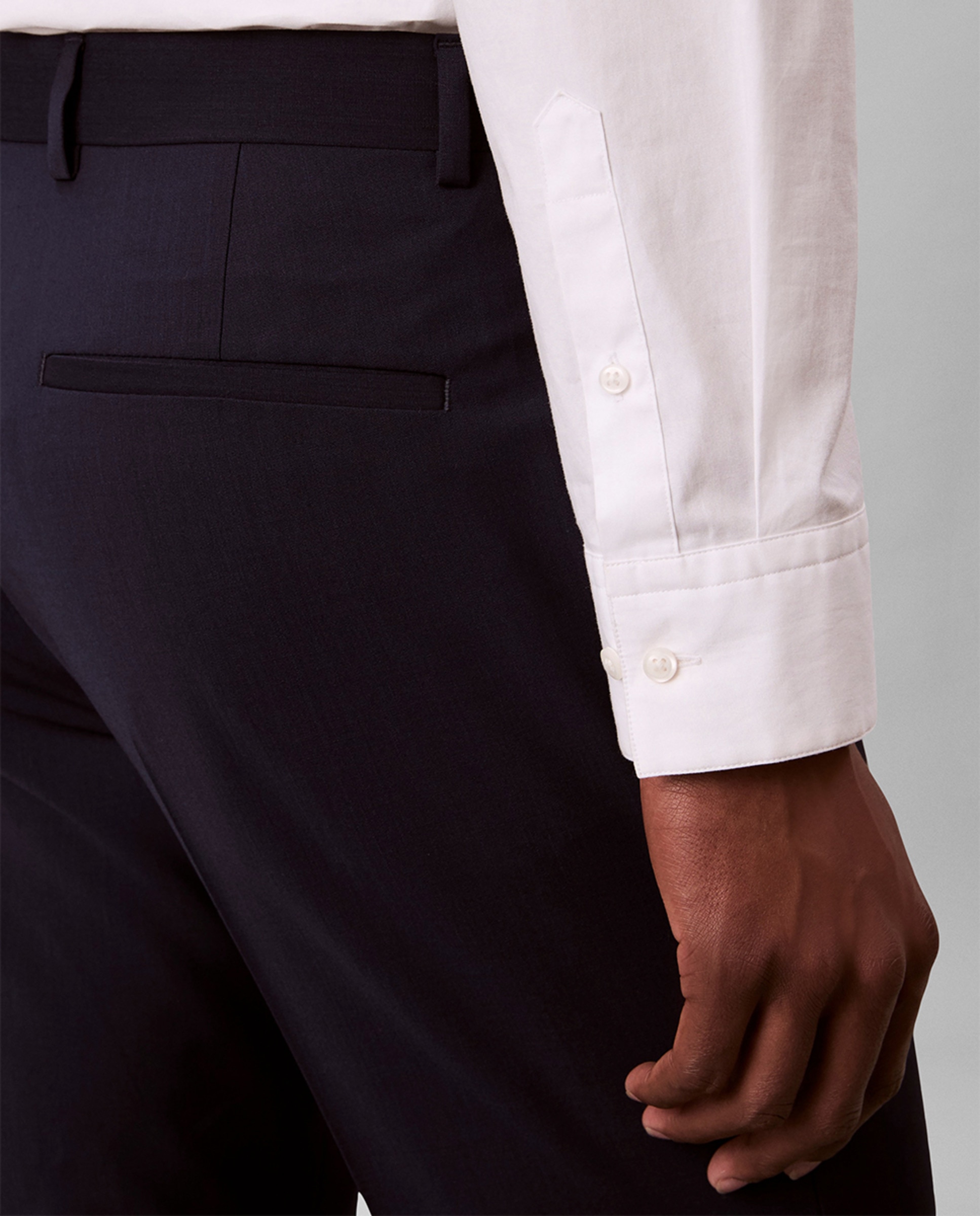 Calças de Fato Slim Fit Azul-5