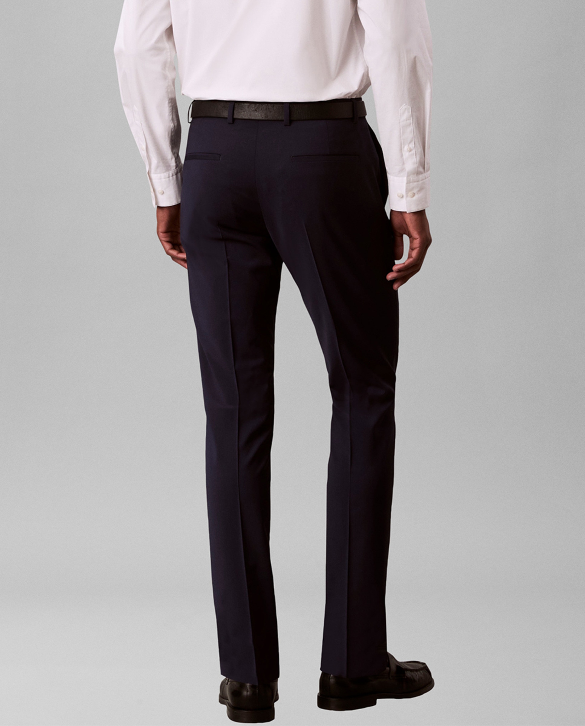 Calças de Fato Slim Fit Azul-3