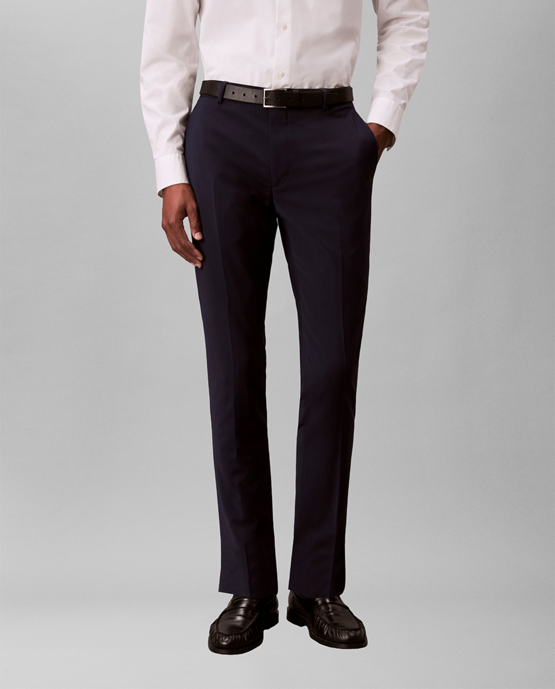 Calças de Fato Slim Fit Azul-2