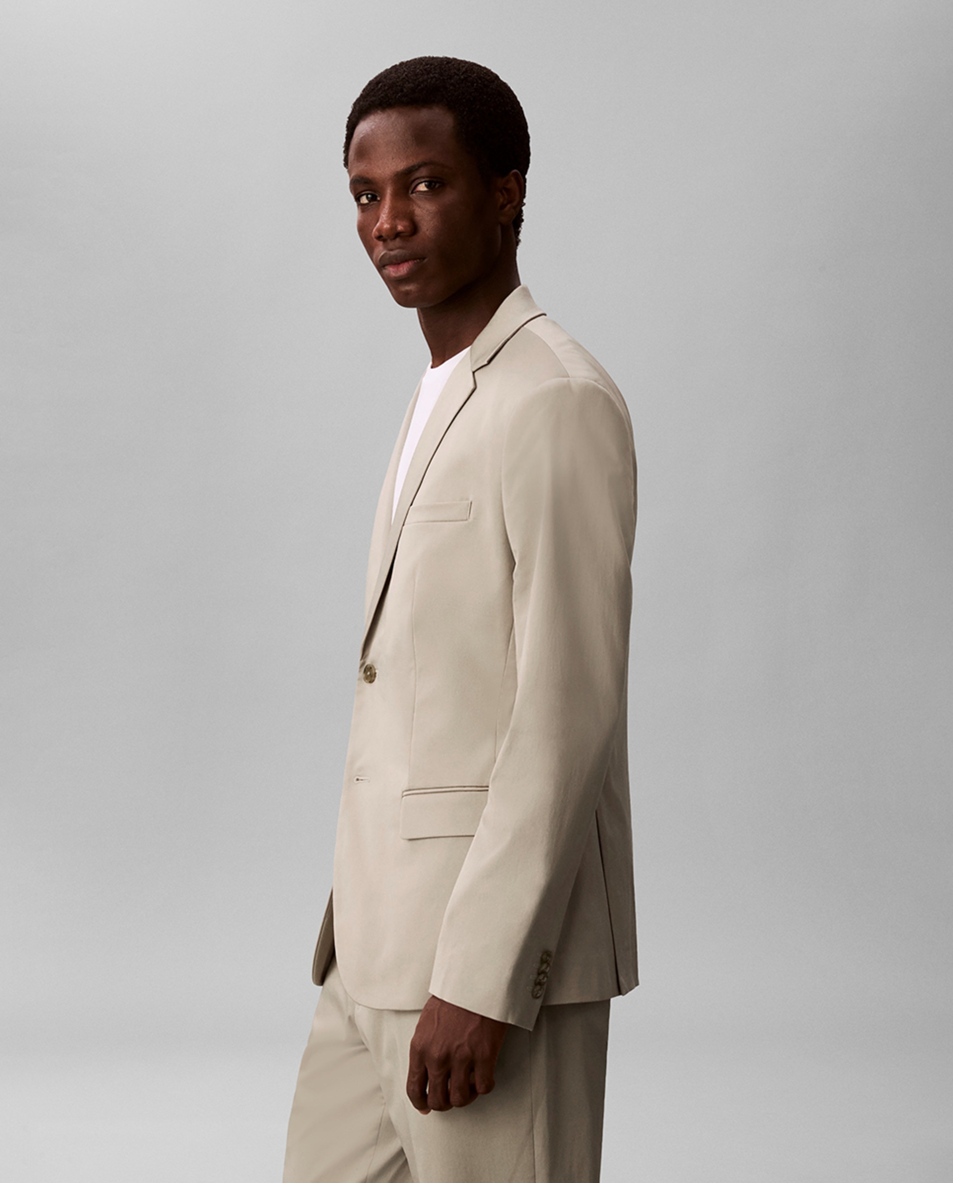 Blazer Acetinado Bege-3