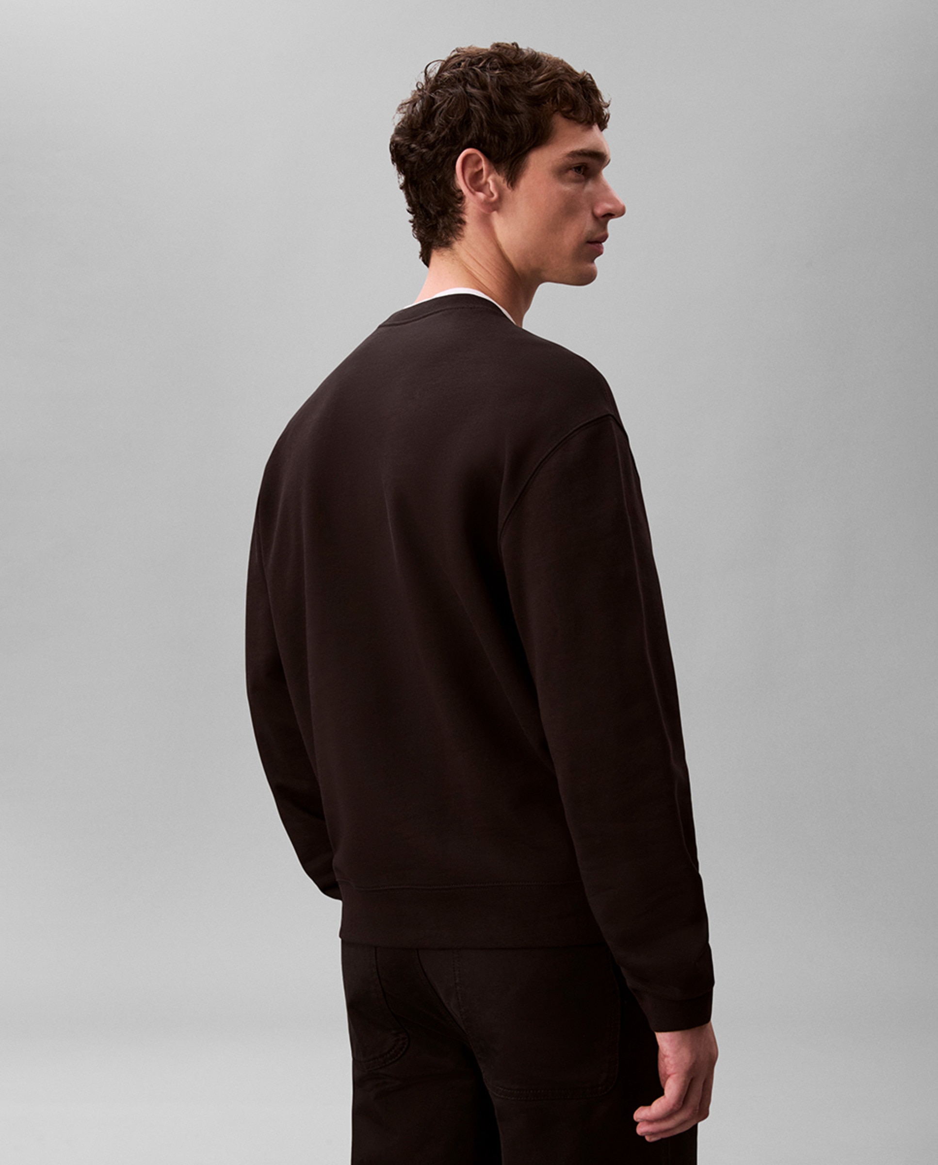 Sweatshirt com Logótipo em Relevo Preto-2