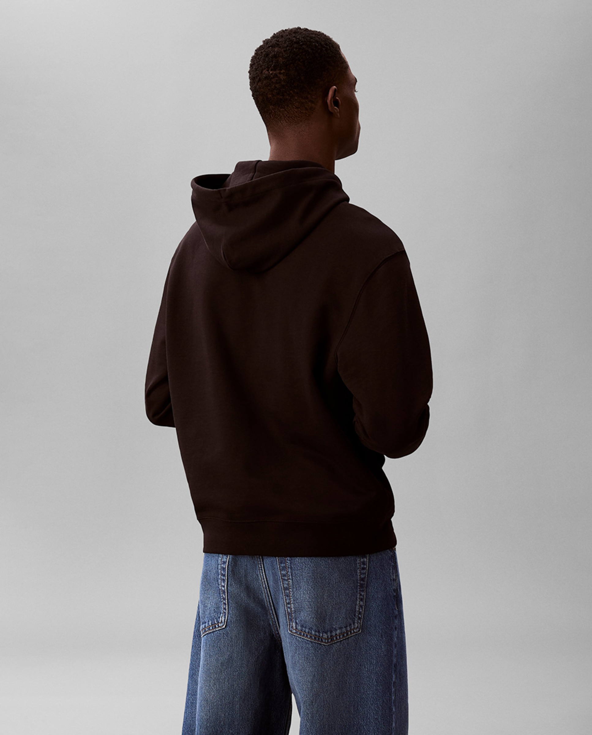 Sweatshirt com Capuz e Logótipo Preto-2