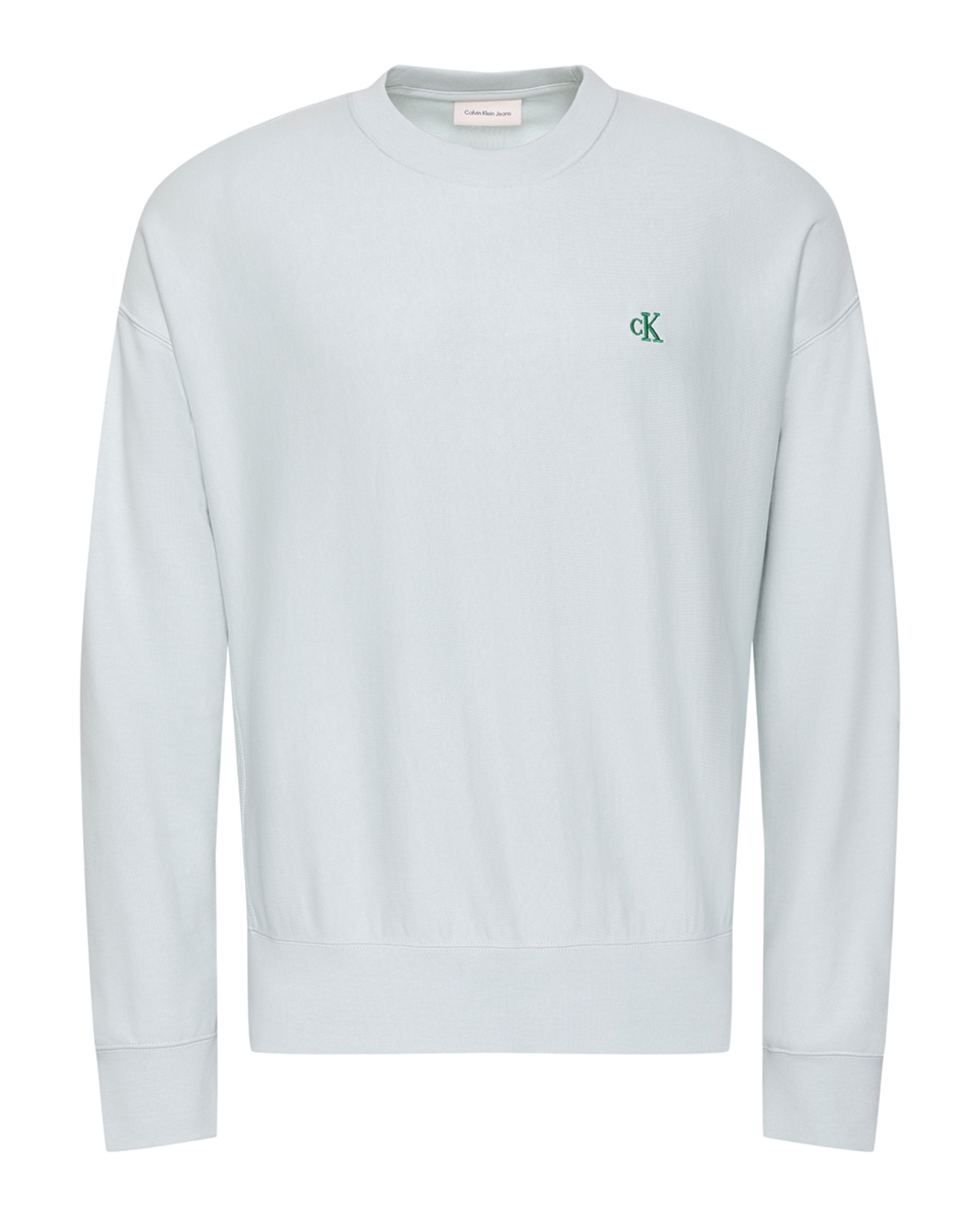 Sweatshirt com Logótipo Bordado Verde-claro-4