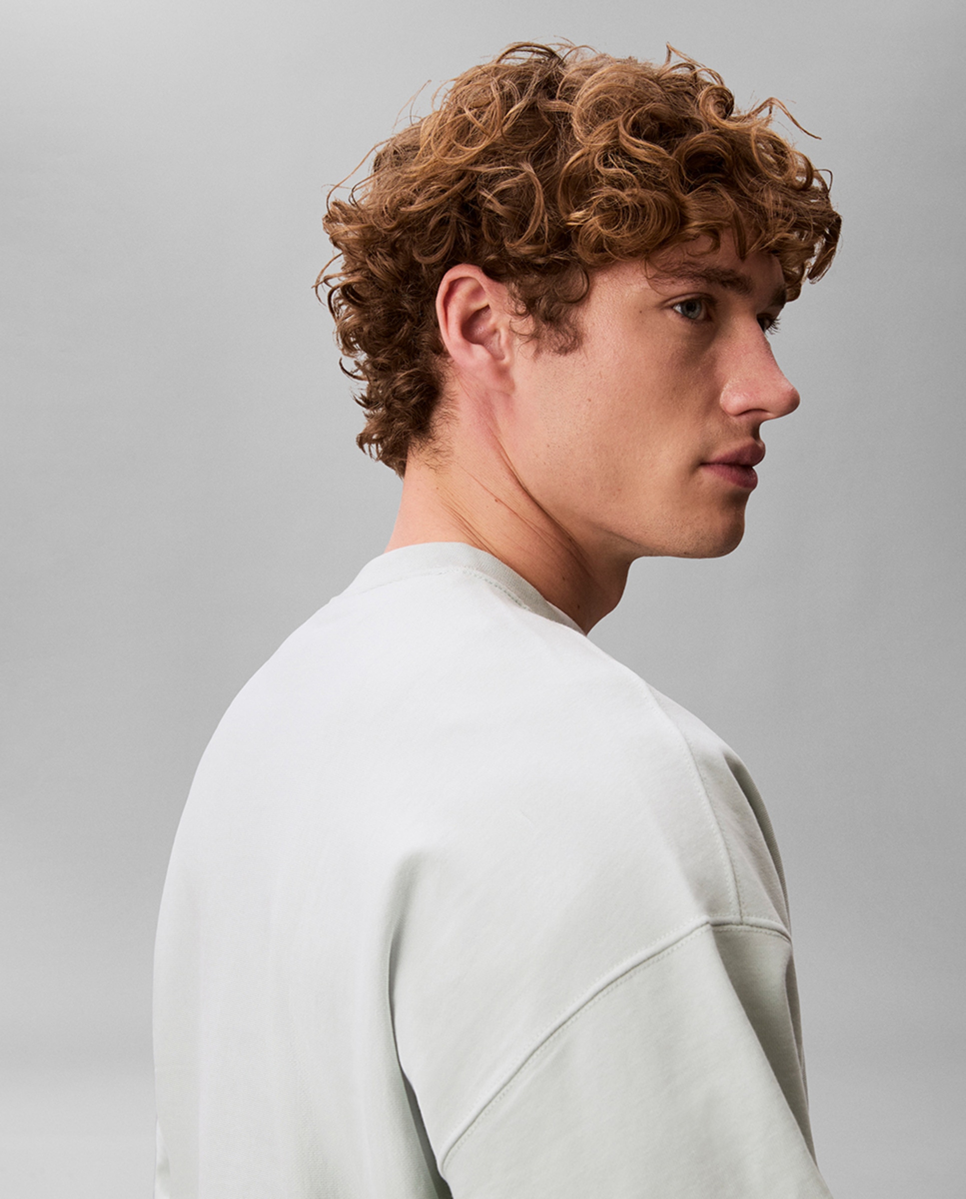 Sweatshirt com Logótipo Bordado Verde-claro-3