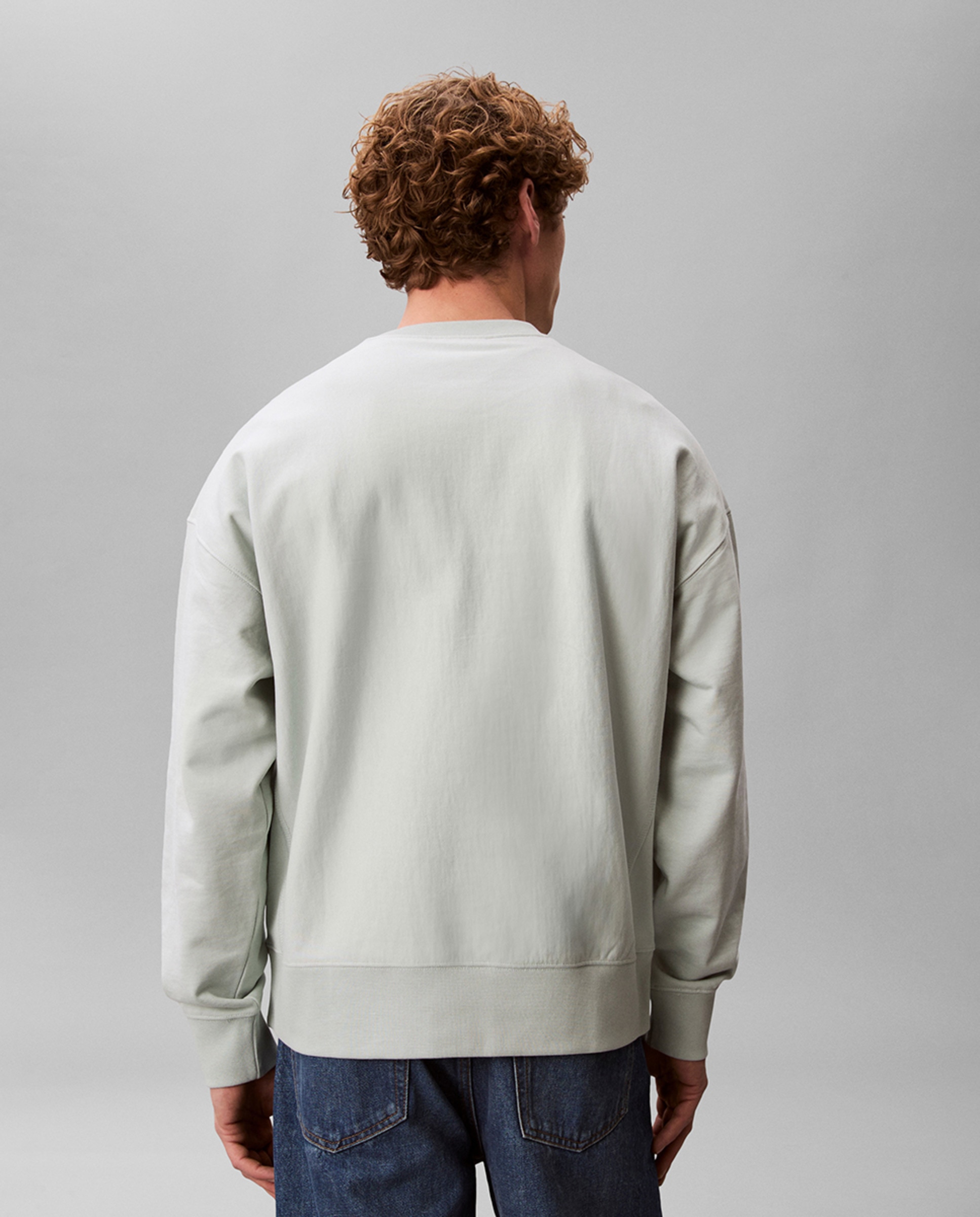 Sweatshirt com Logótipo Bordado Verde-claro-2