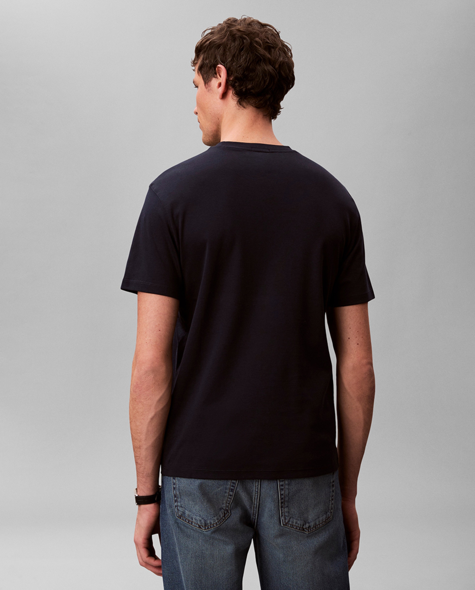 T-shirt com Logótipo Bordado Azul-marinho-2