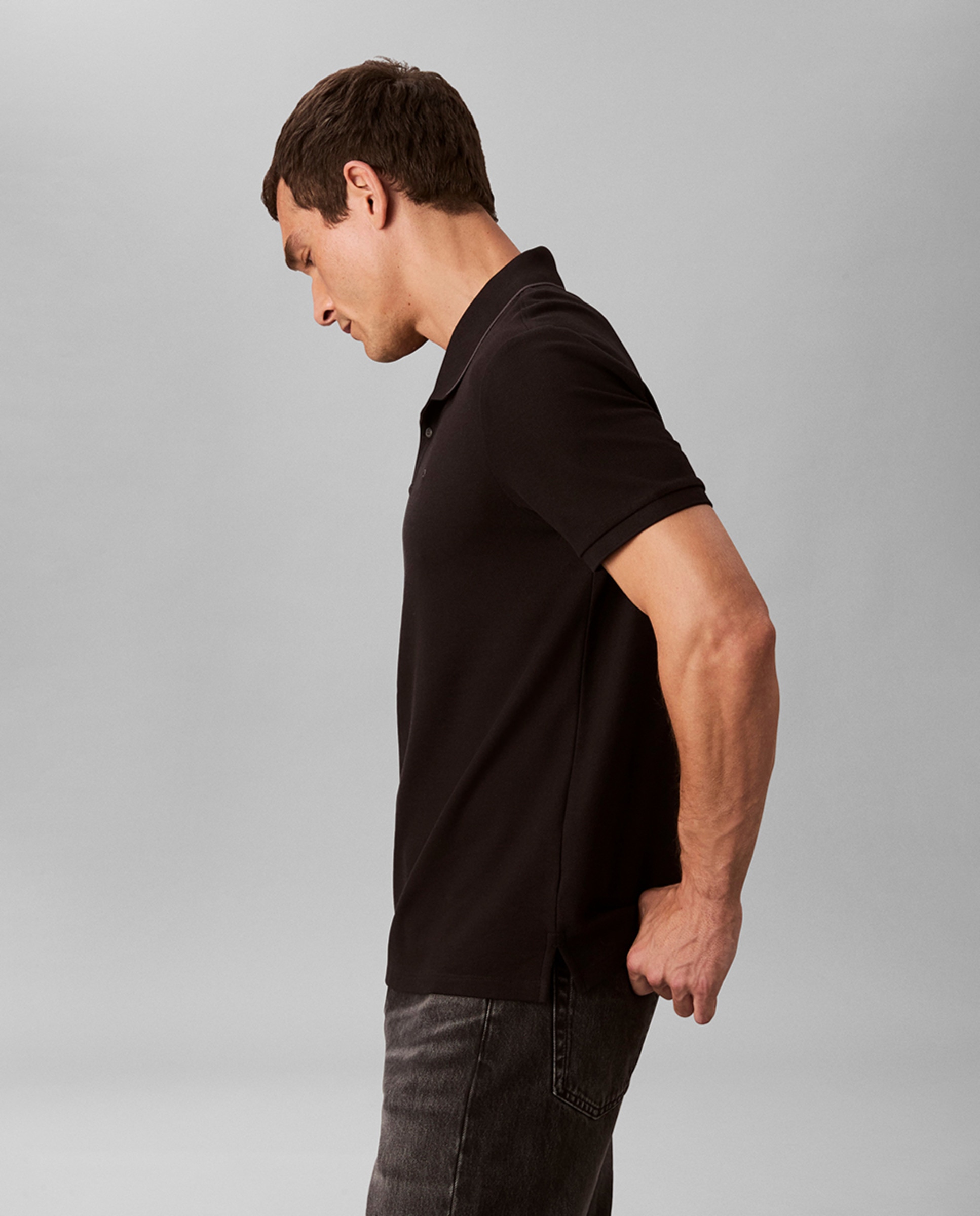 Polo Piqué Preto-3