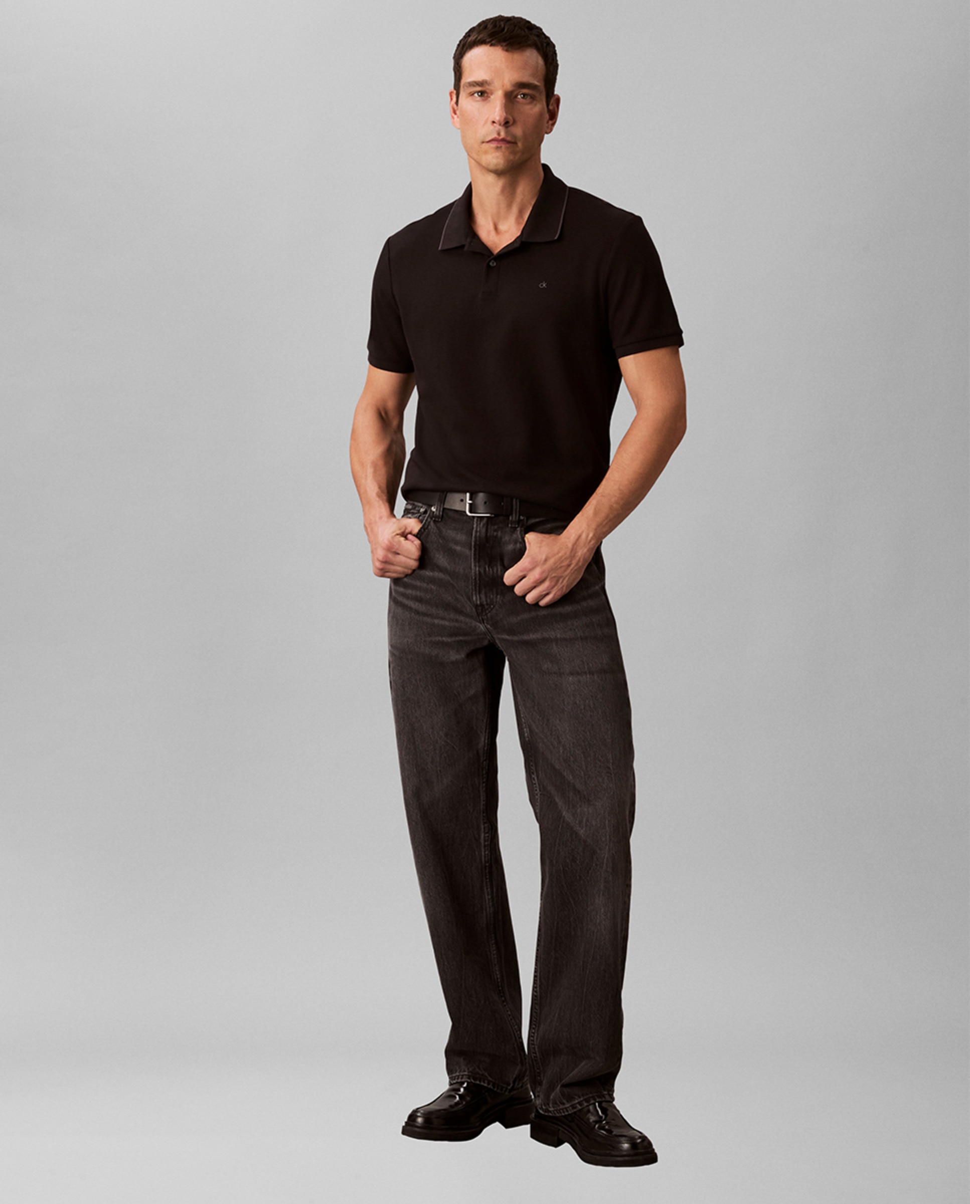 Polo Piqué Preto-6