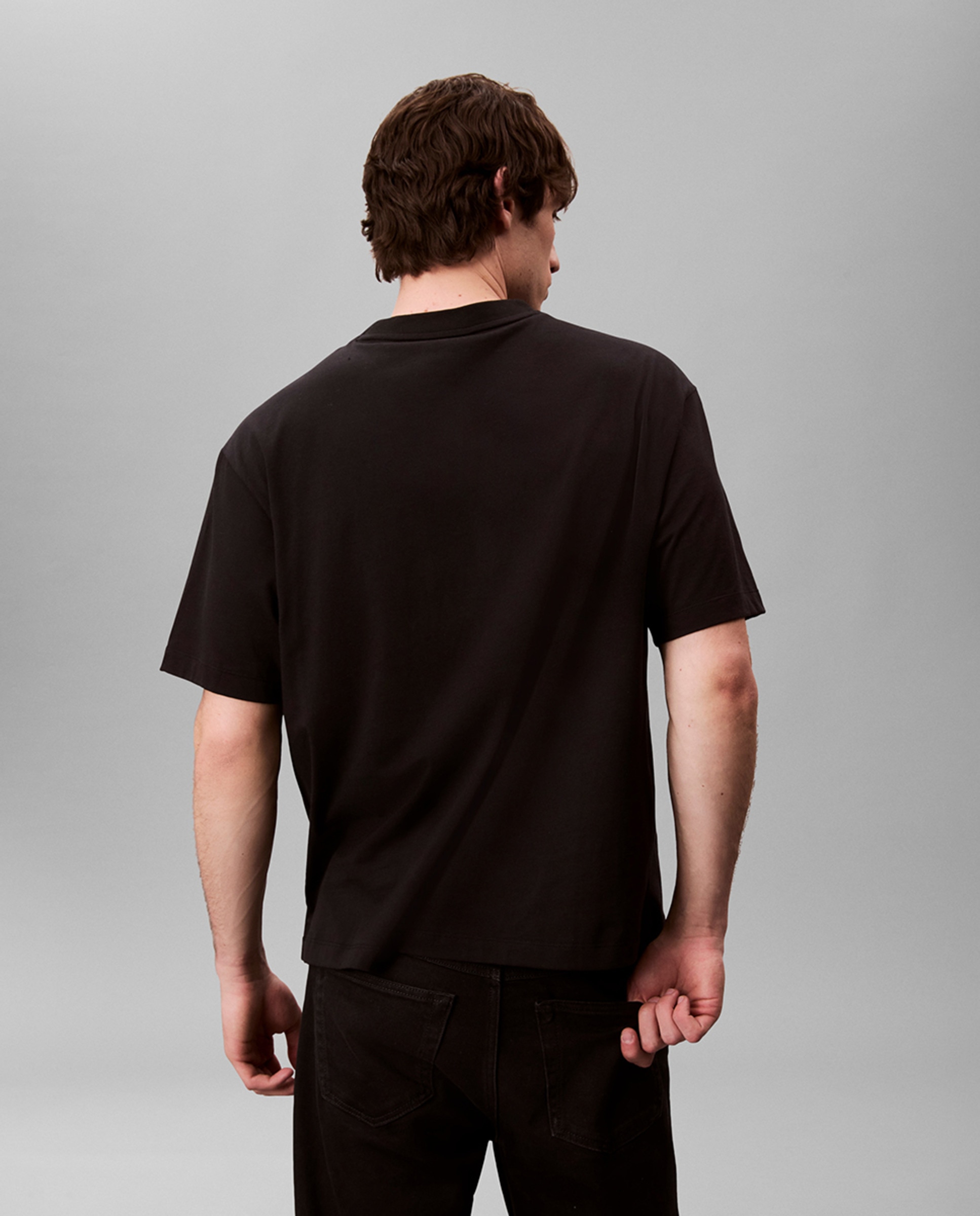 T-shirt com Logótipo Estampado Preto-2