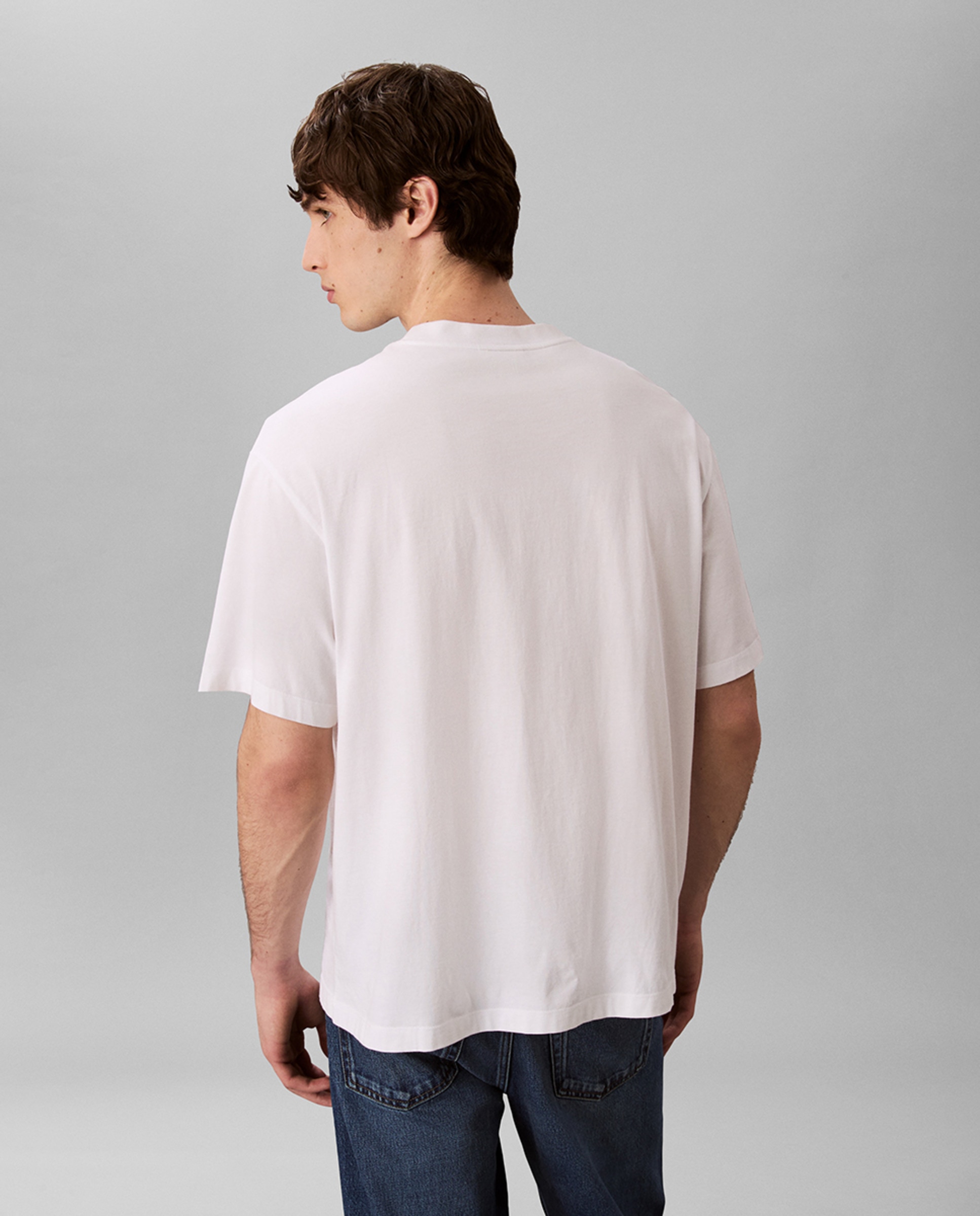 T-shirt com Logótipo Estampado Branco-2