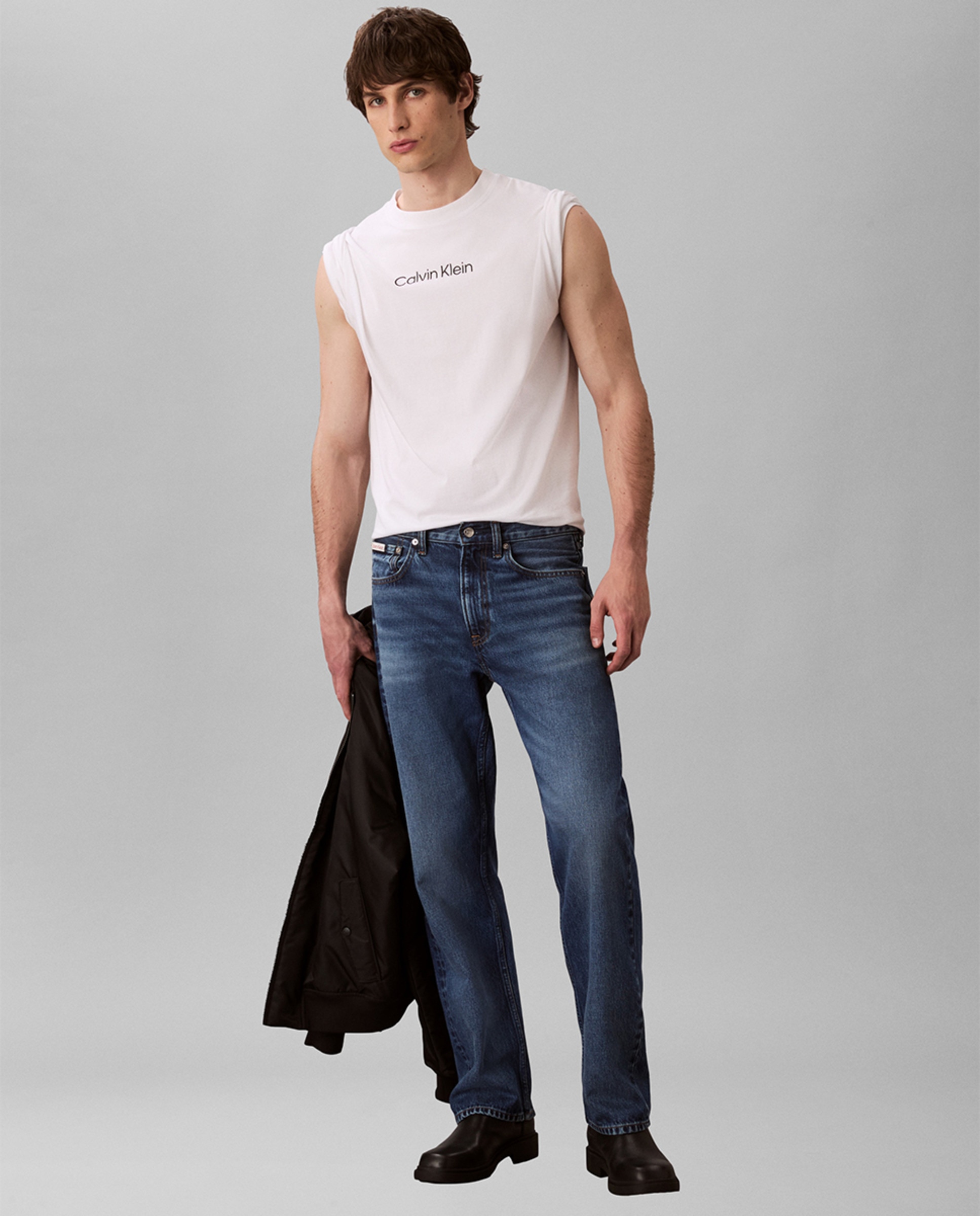 T-shirt com Logótipo Estampado Branco-7