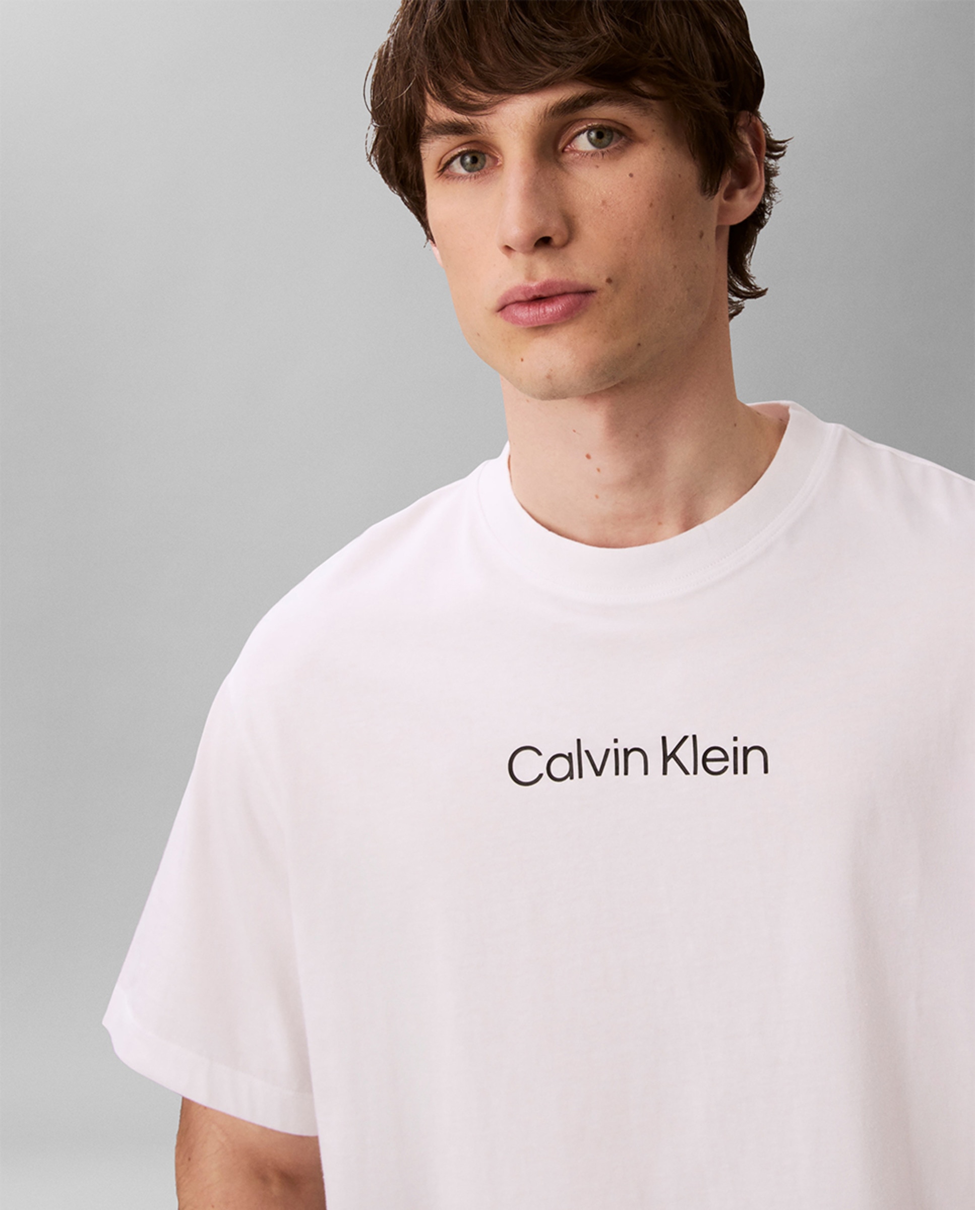 T-shirt com Logótipo Estampado Branco-5