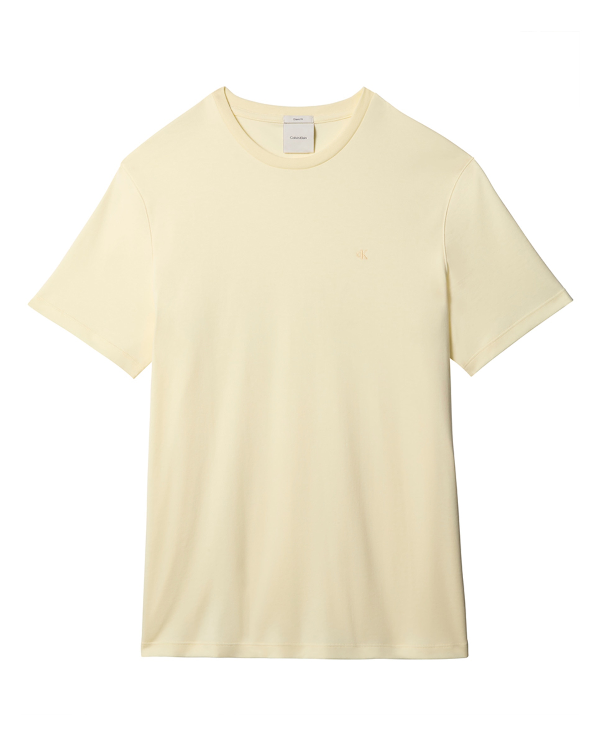 T-shirt Supima com Logótipo Bordado Verde-claro-4