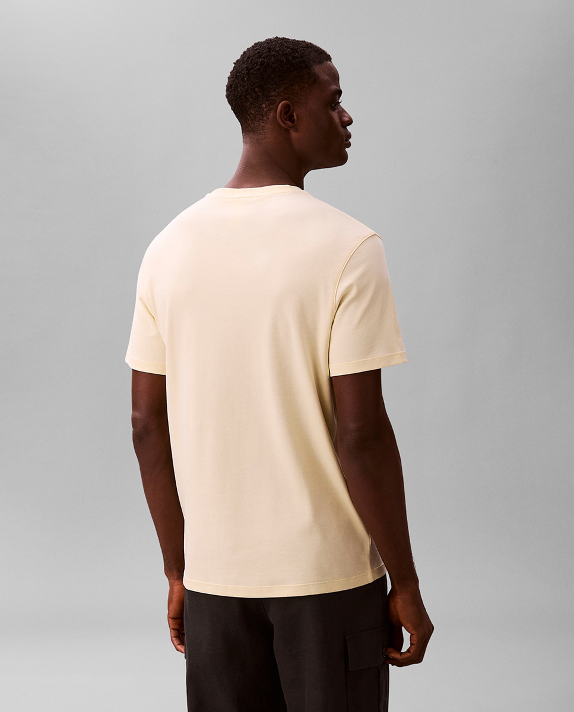T-shirt Supima com Logótipo Bordado Verde-claro-2