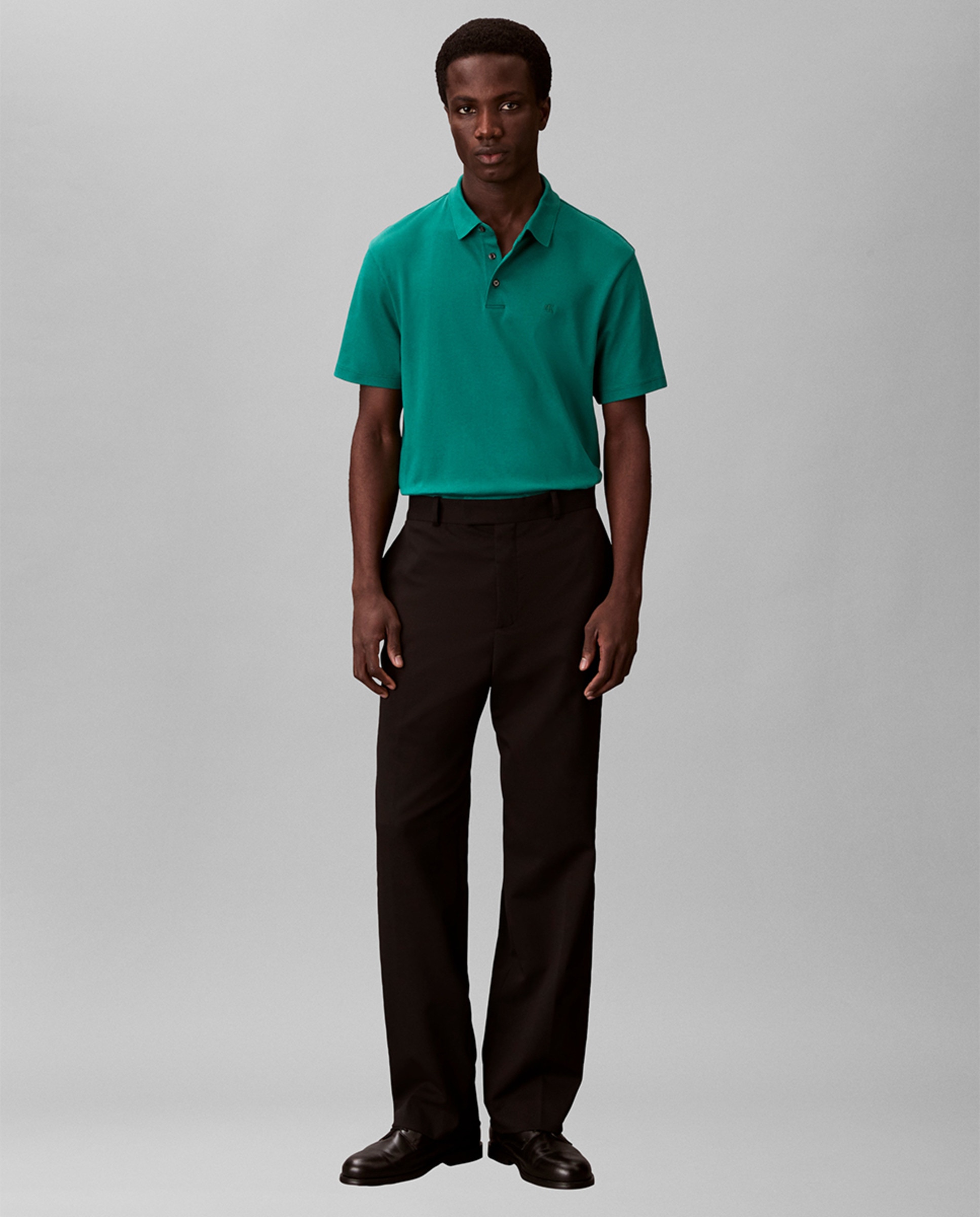 Polo Supima com Logótipo Verde-5