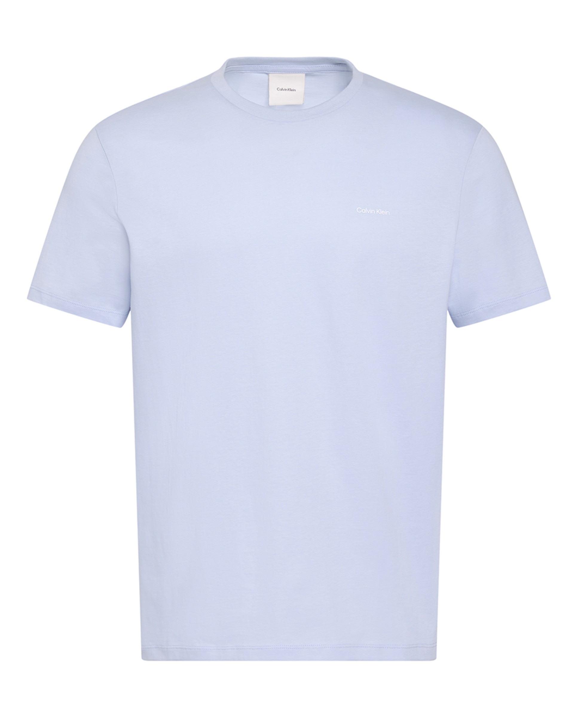 T-shirt com Micro Logótipo Azul-claro-4