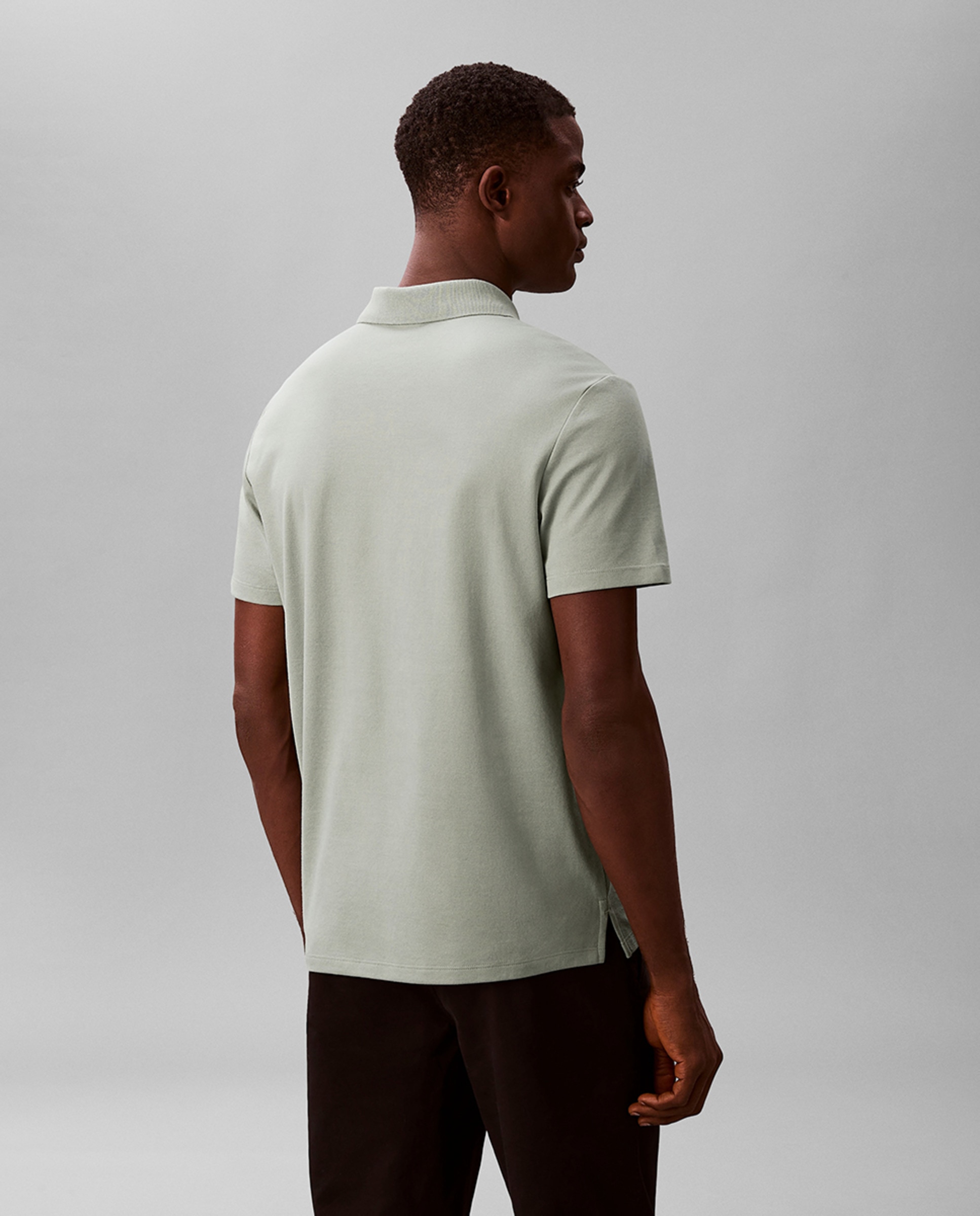 Polo de Interlock Técnico Cinzento-2