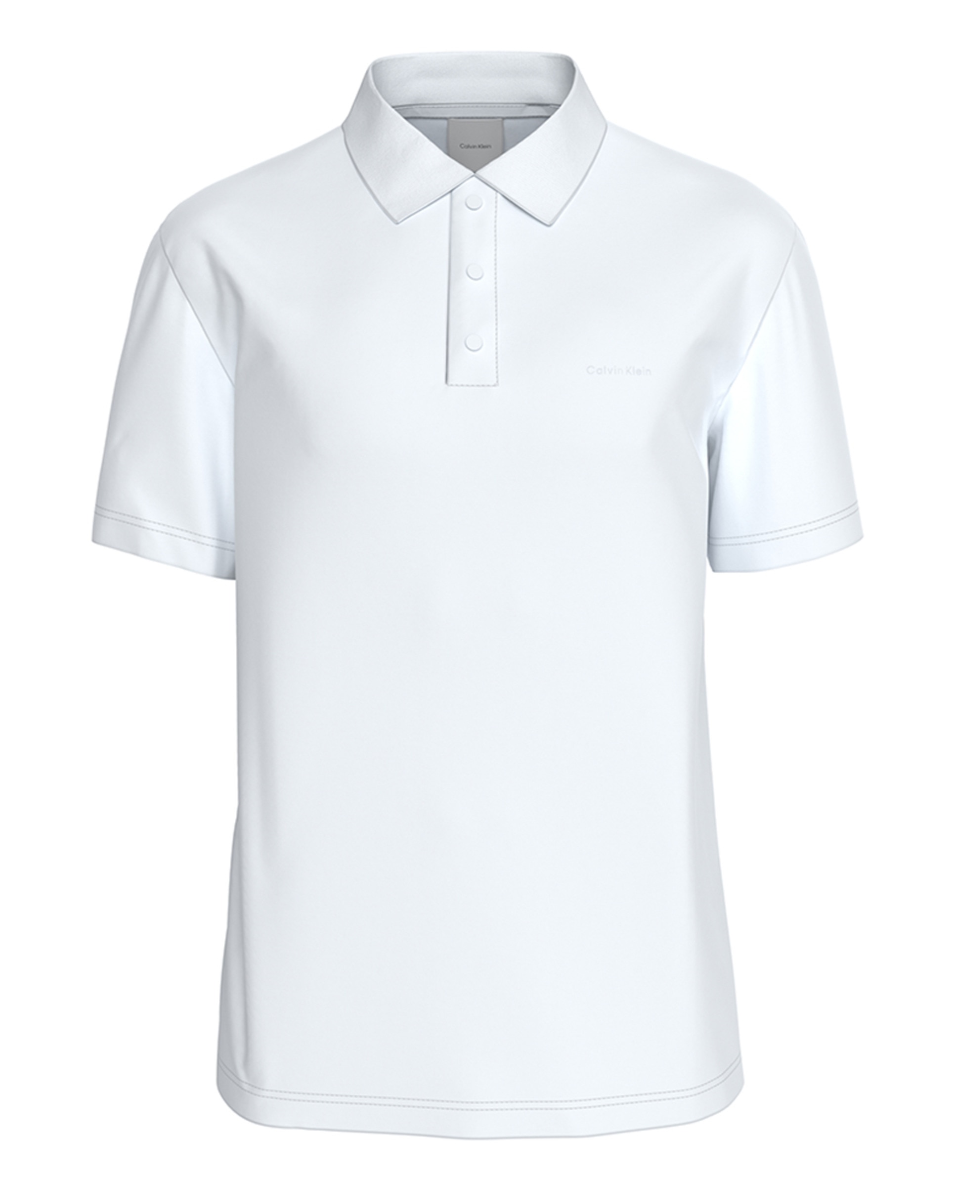 Polo de Interlock Técnico Branco-4