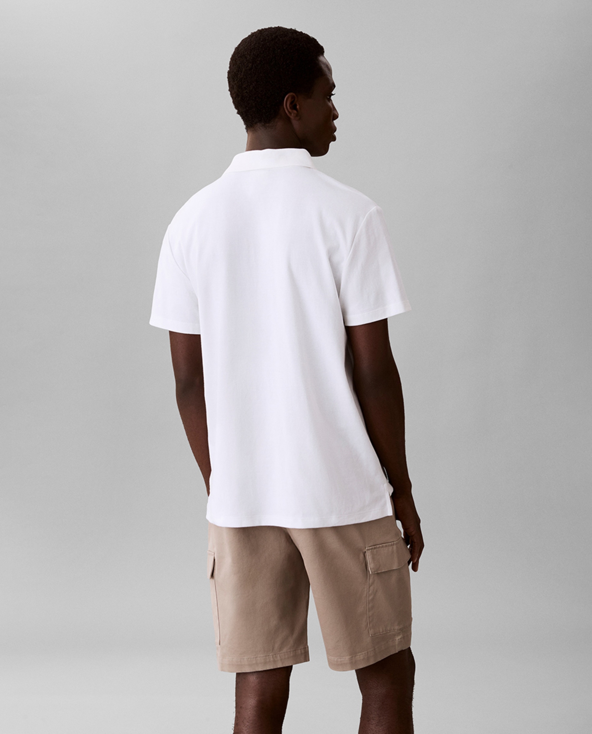 Polo de Interlock Técnico Branco-2