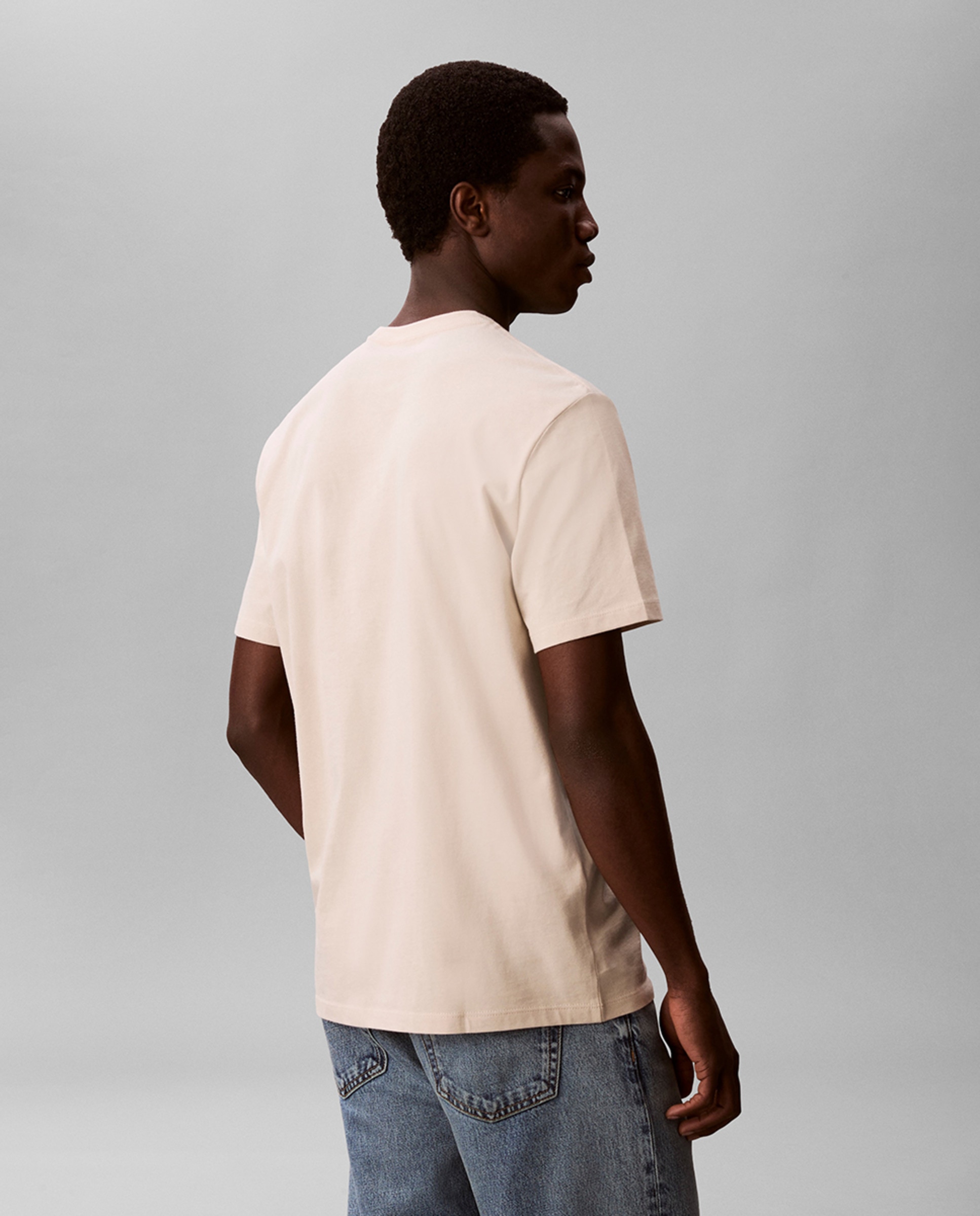 T-shirt com Logótipo Inverso Cru-2
