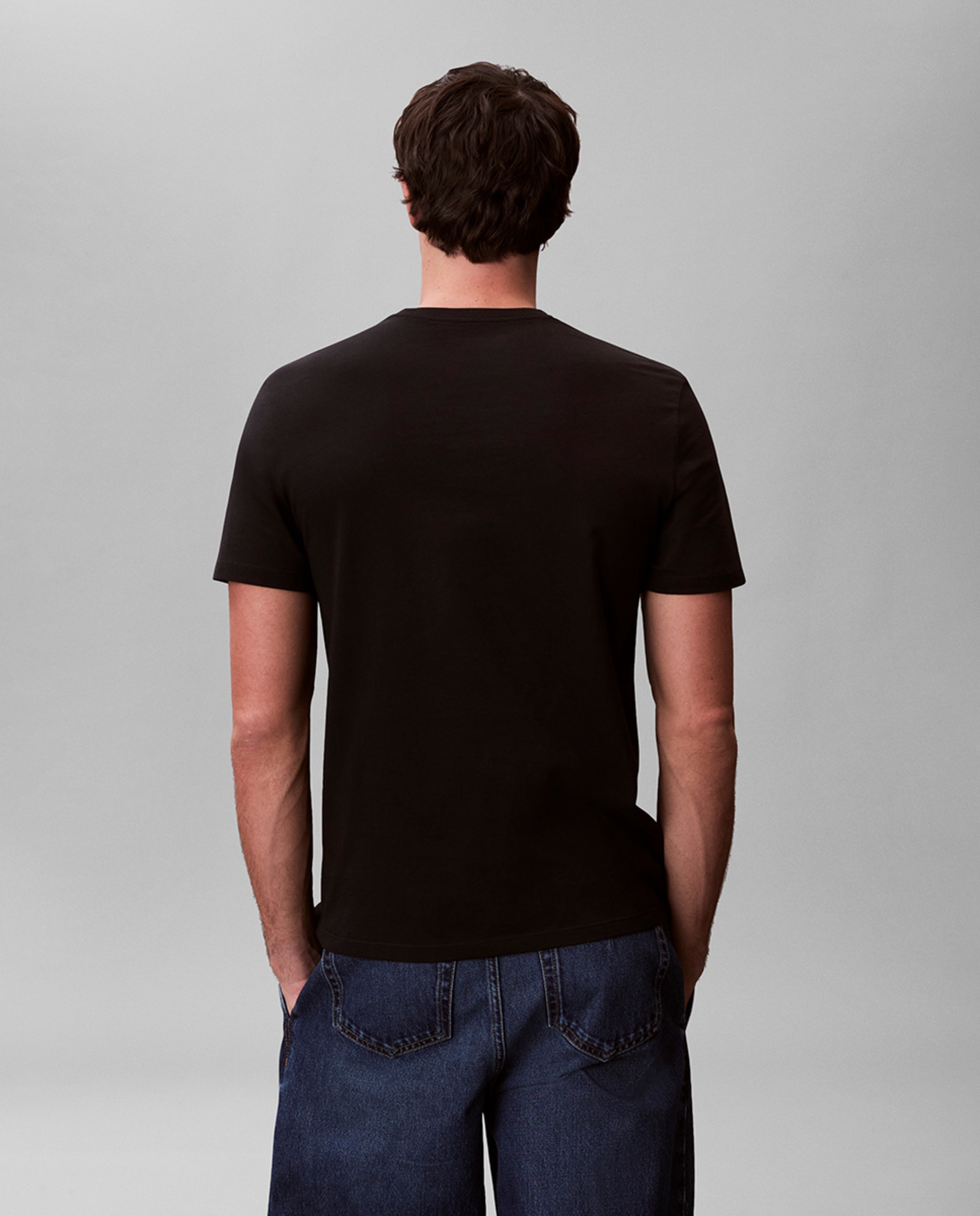 T-shirt com Logótipo Inverso Preto-2