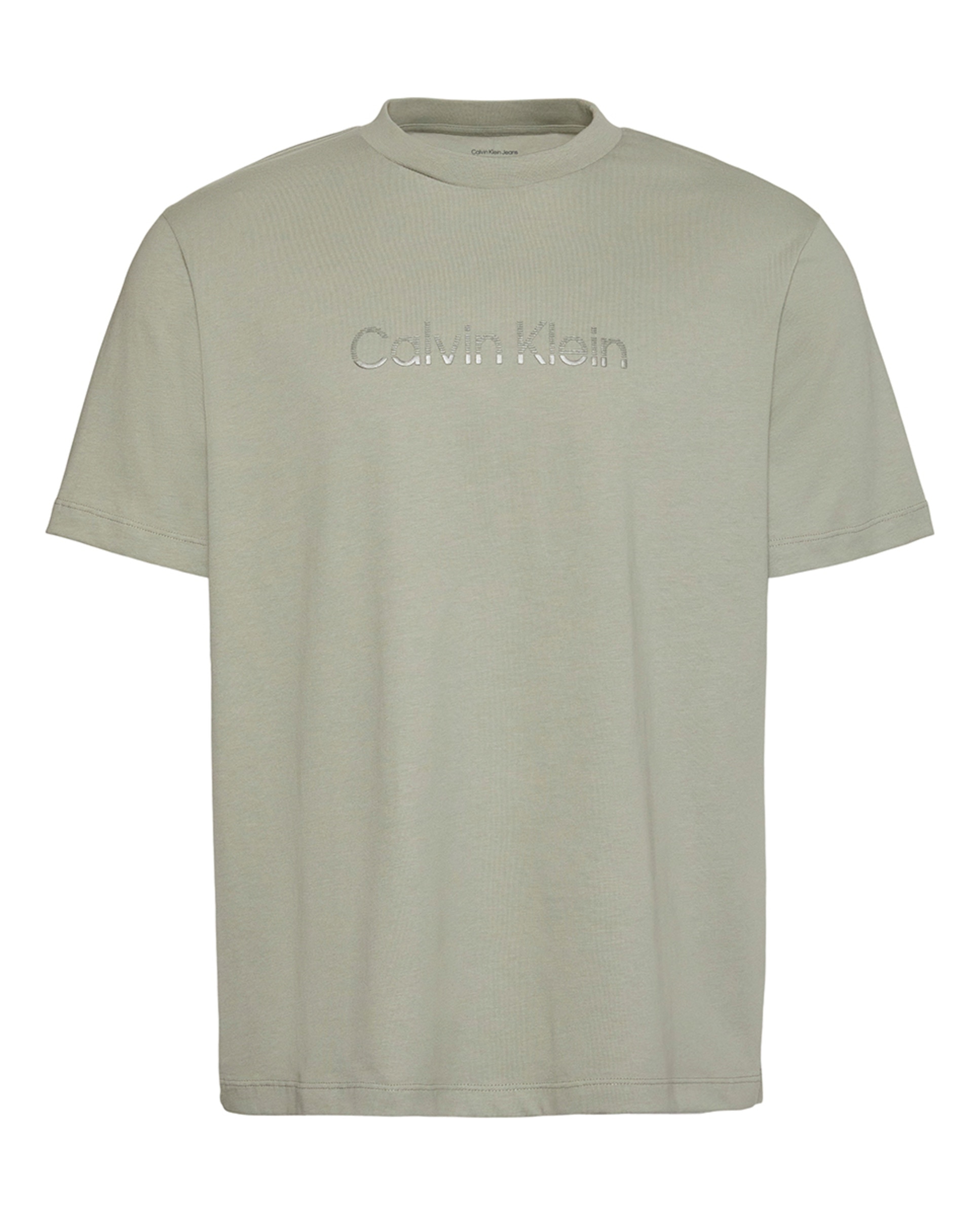 T-shirt com Logótipo Metalizado Cinzento-4