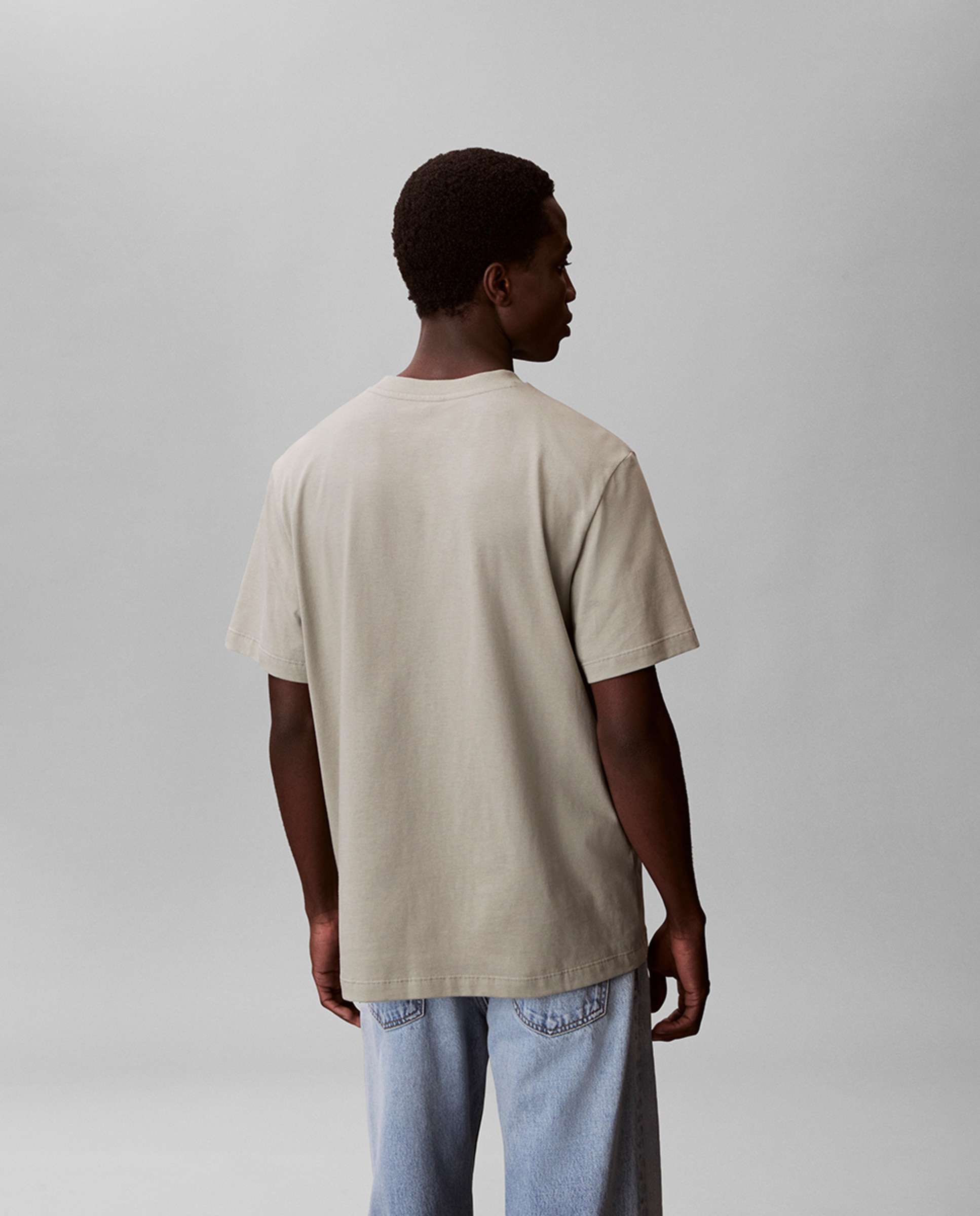T-shirt com Logótipo Metalizado Cinzento-2