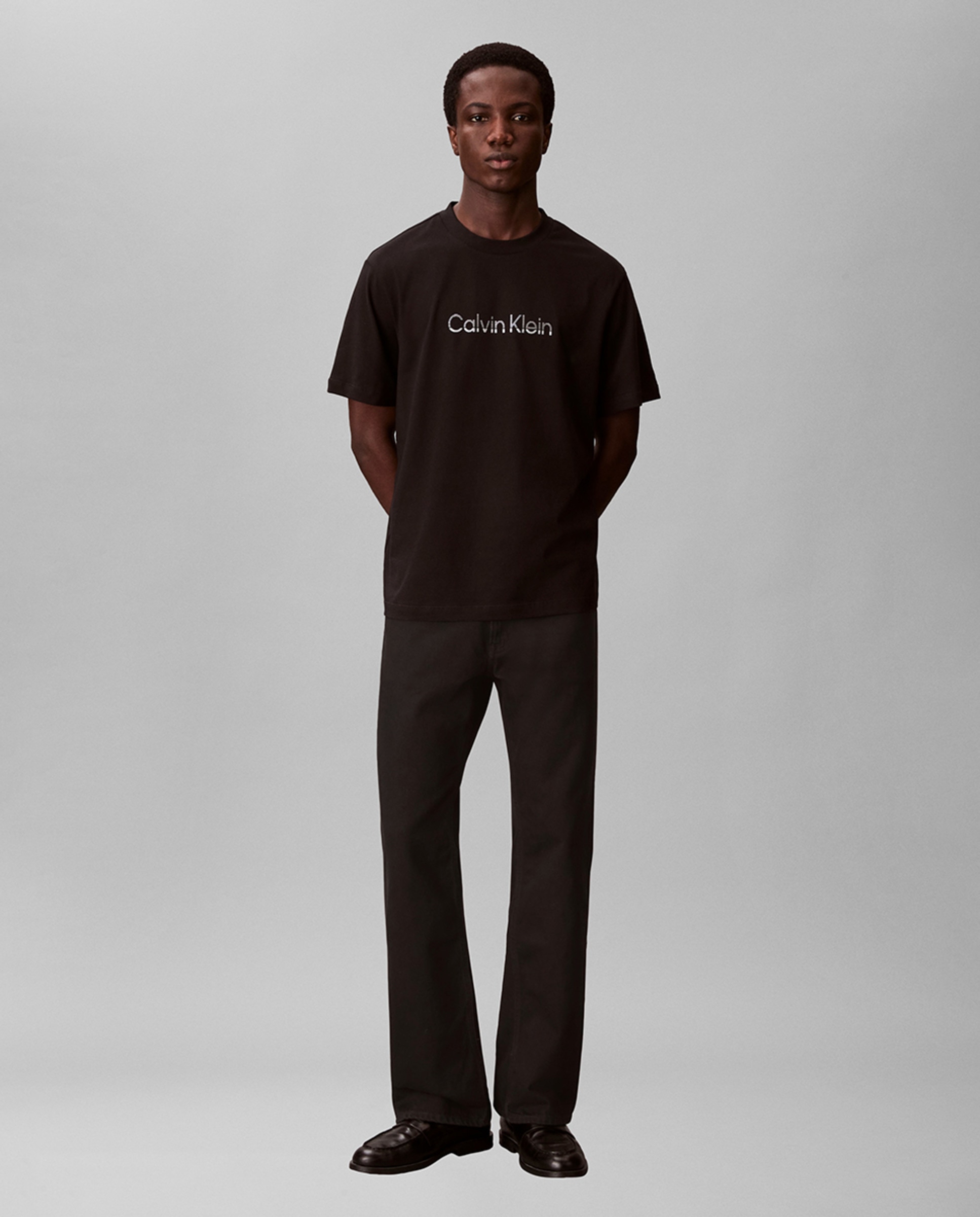 T-shirt com Logótipo Metalizado Preto-5