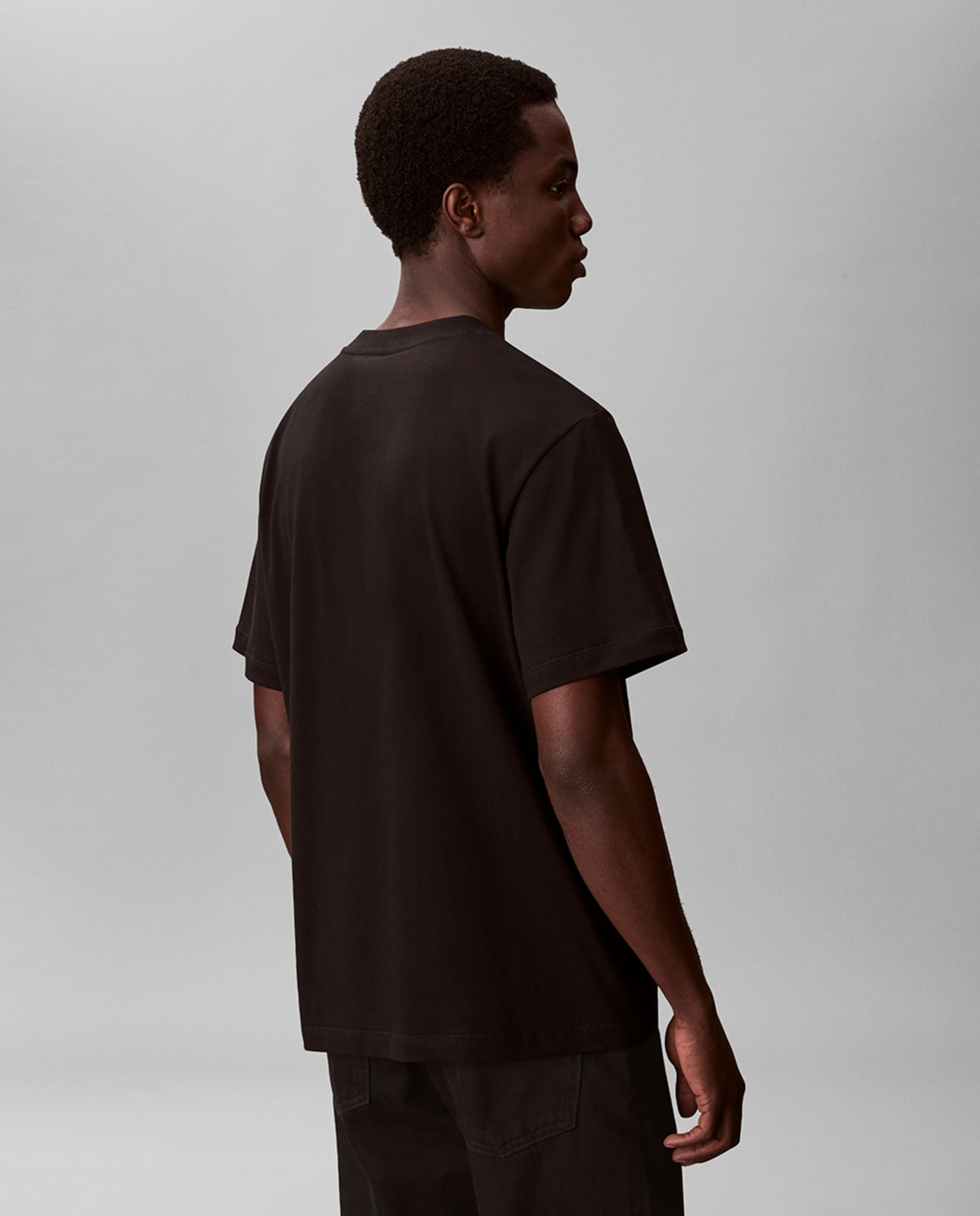 T-shirt com Logótipo Metalizado Preto-2
