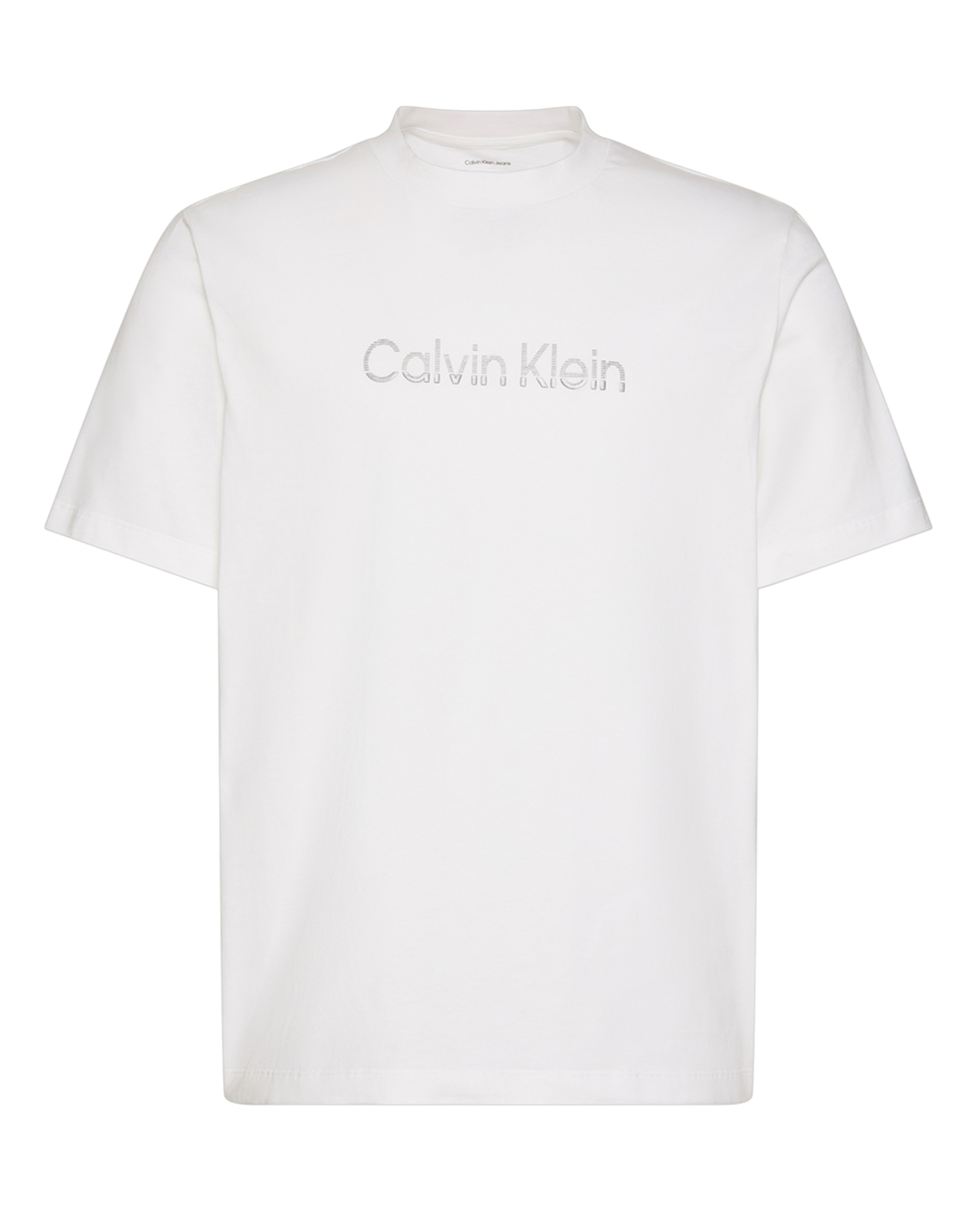 T-shirt com Logótipo Metalizado Branco-4