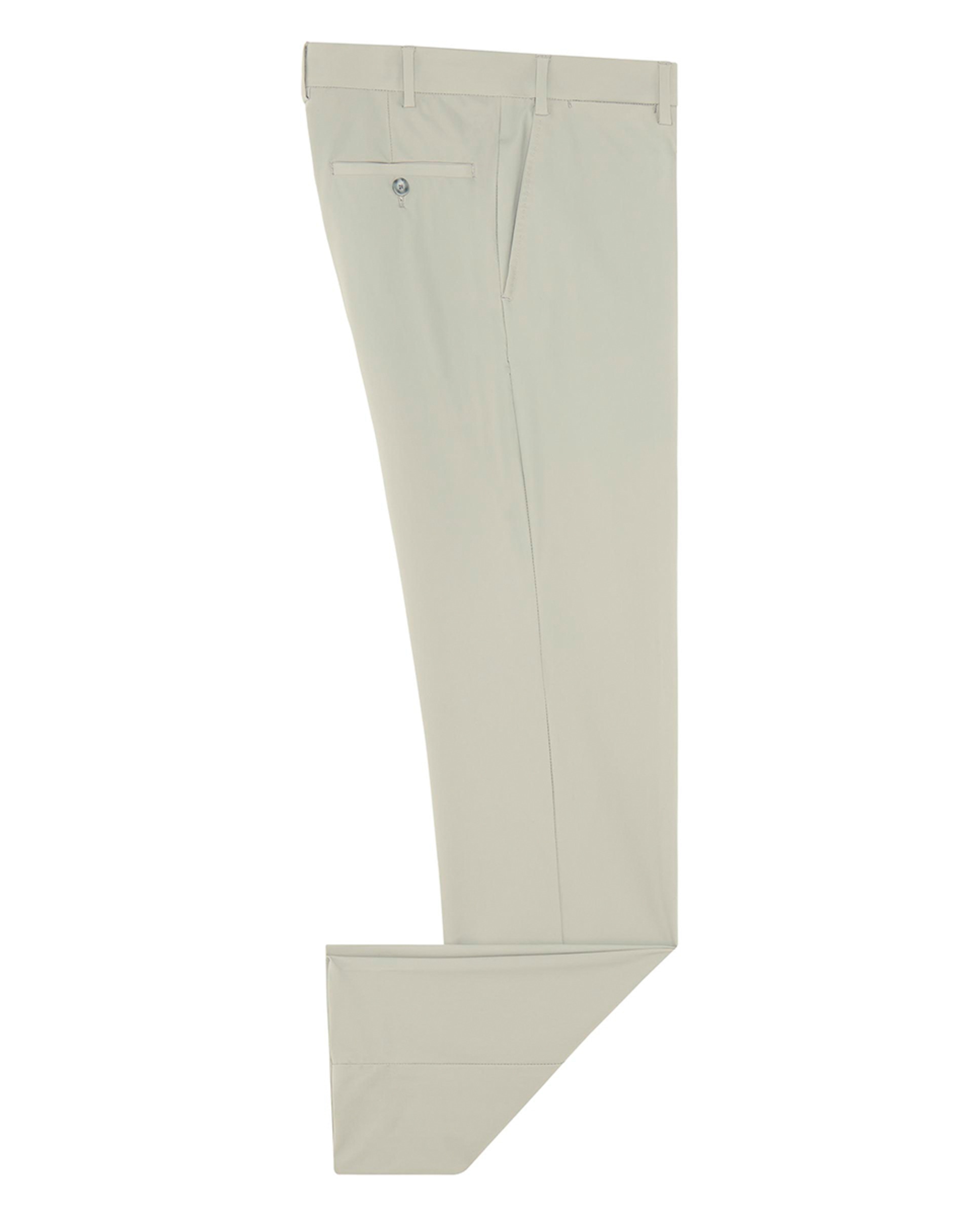 Calças Custom Fit em Tecido Técnico Bege-4