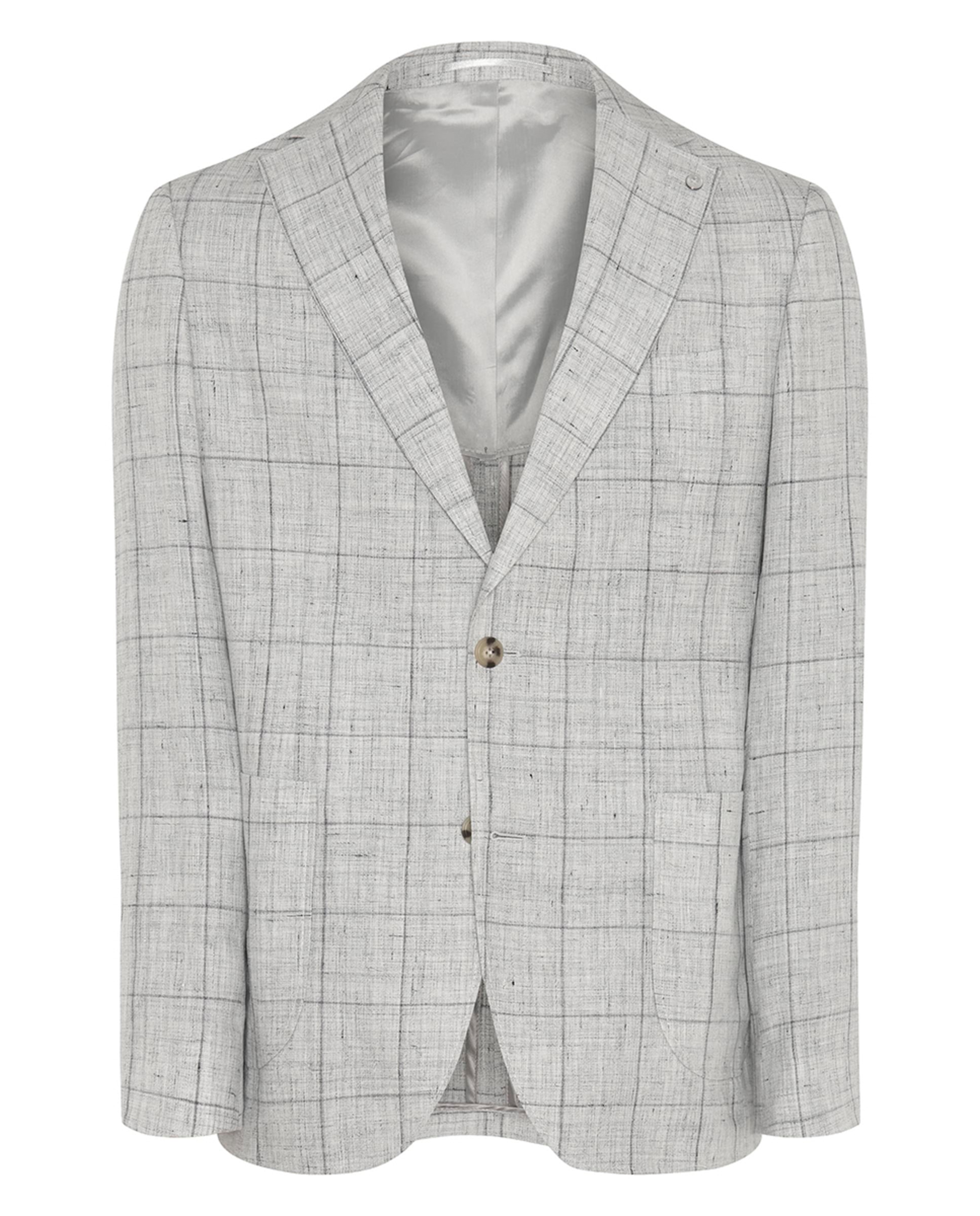 Casaco Regular Fit com Quadrado Janela Cinzento-3