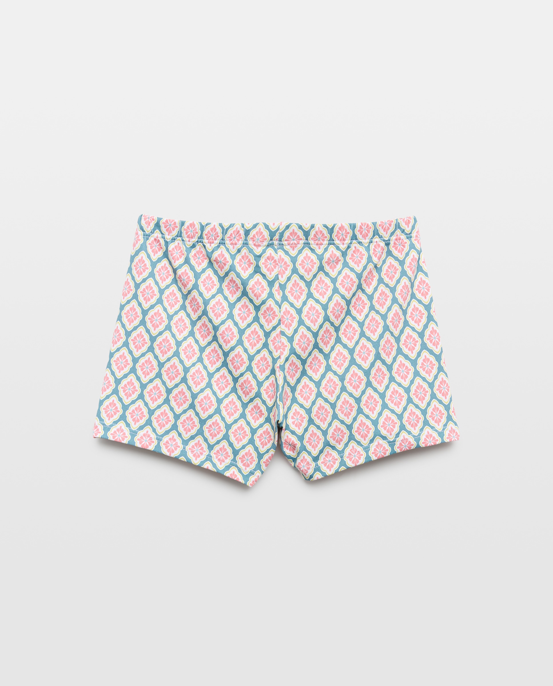 Bañador bóxer infantil rombo Verde Pato-2