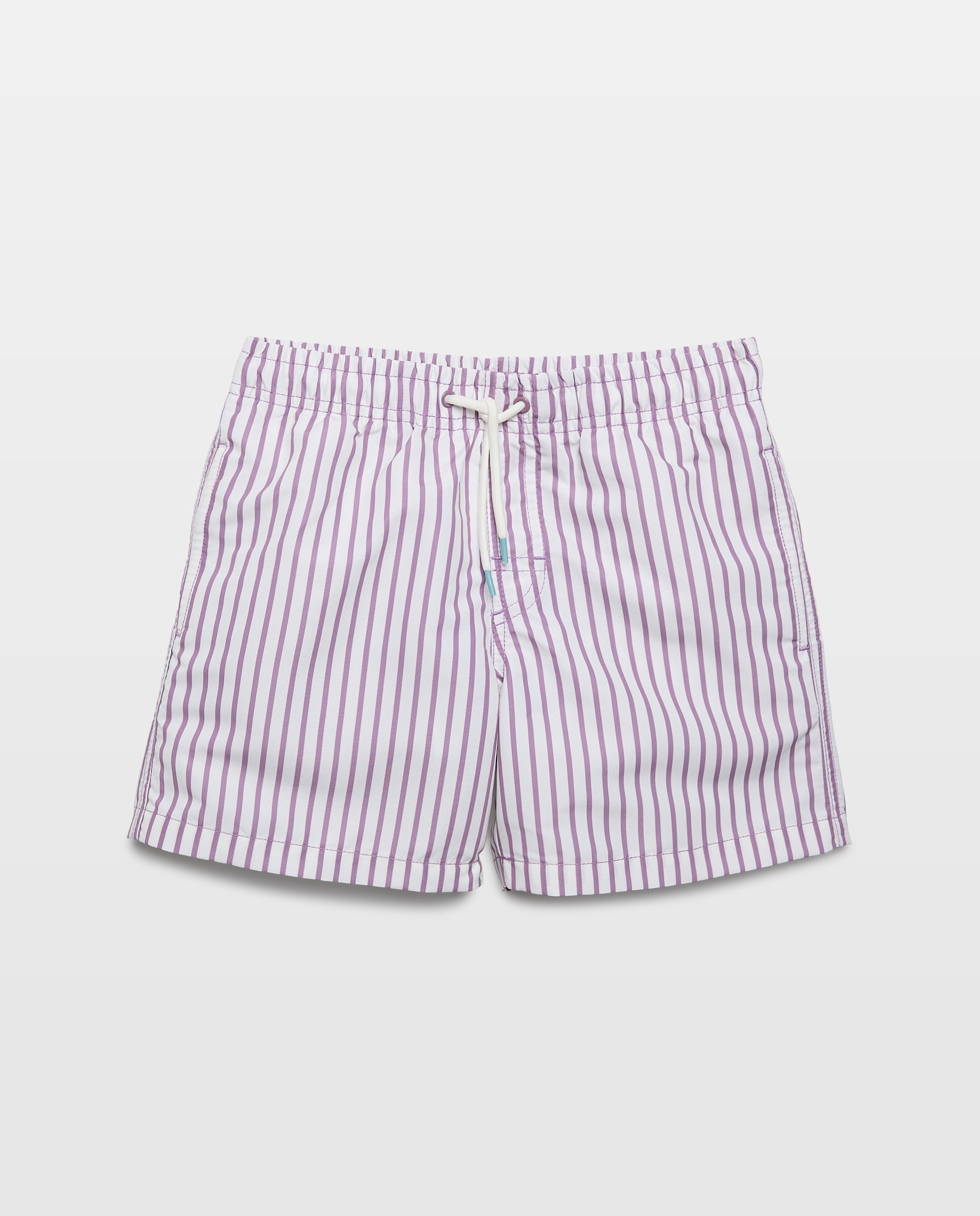 Bañador bermuda de niño raya Morado-1