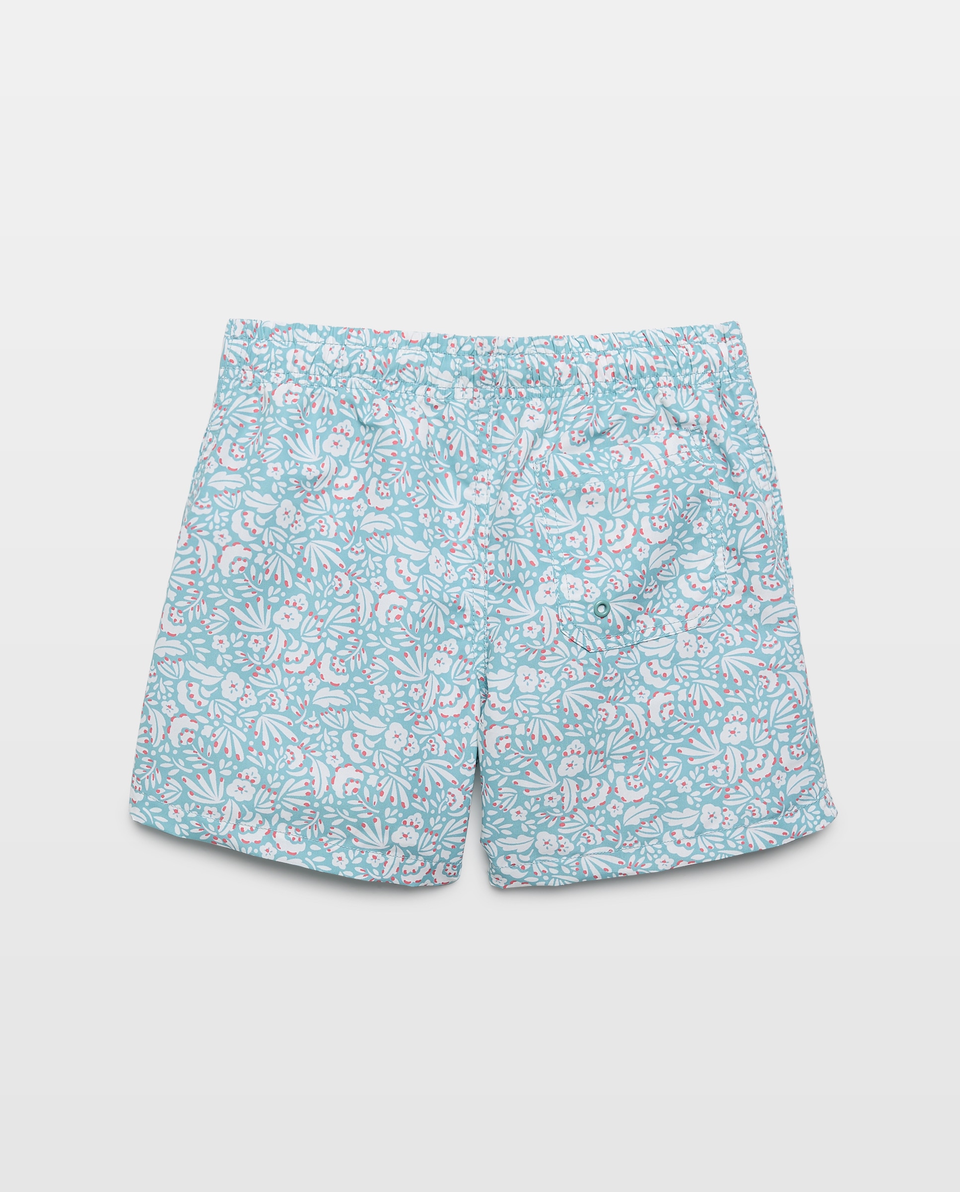 Bañador bermuda de niño mancha 450 Turquesa-2