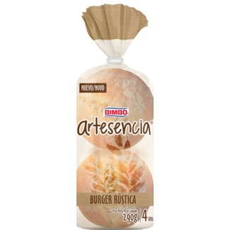 Pão de Hamburguer Rústico Artesencia embalagem 290 g - Artesano