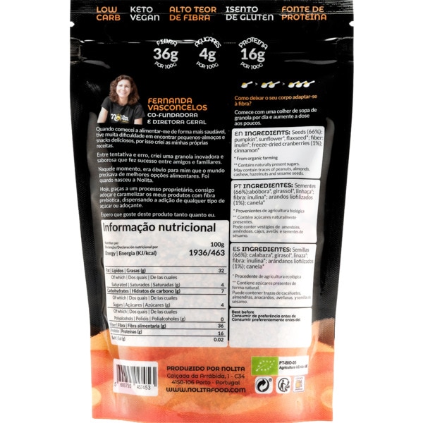 Granola Bio Berry sem Açúcar embalagem 227 g