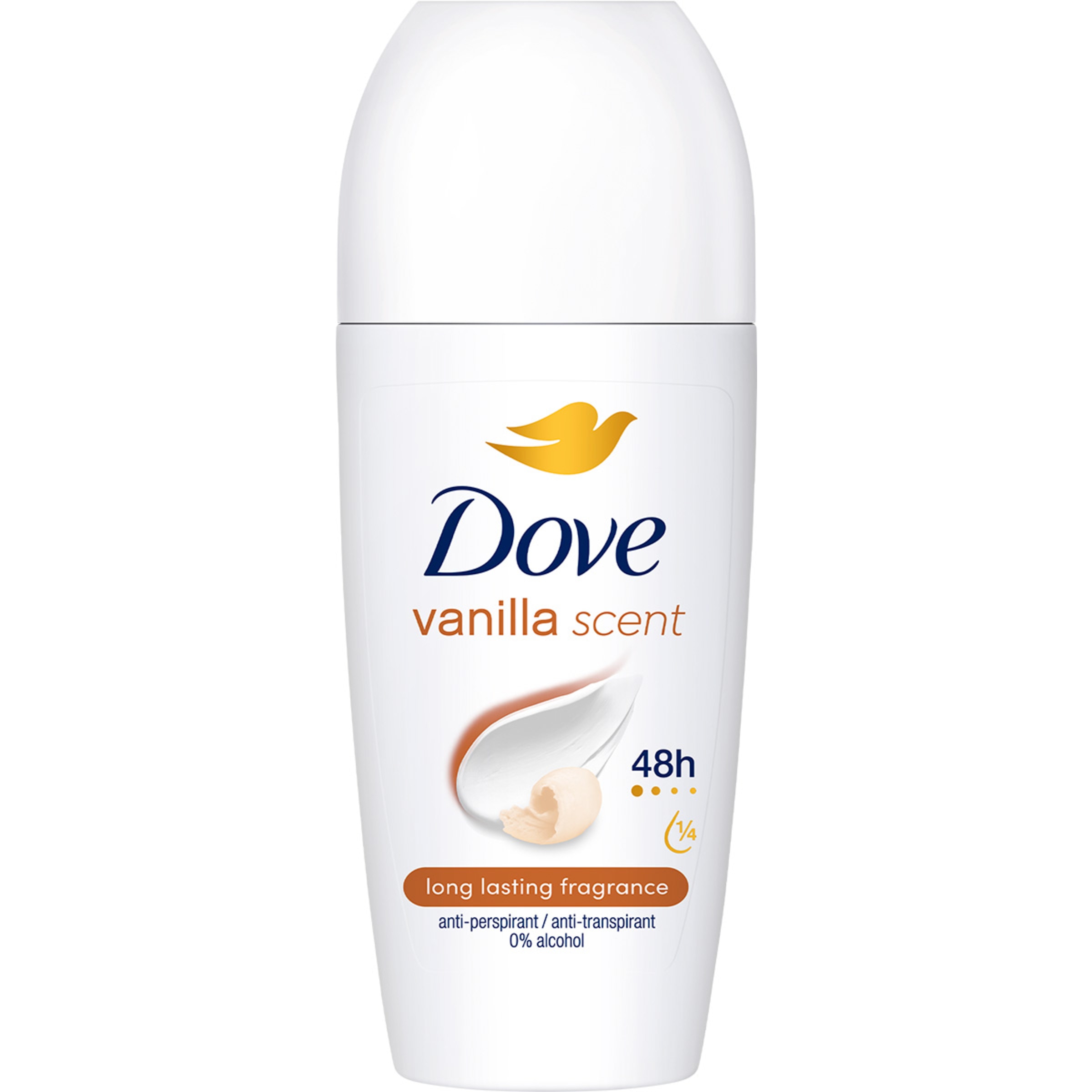 Desodorizante Roll On Baunilha  48H embalagem 50 ml