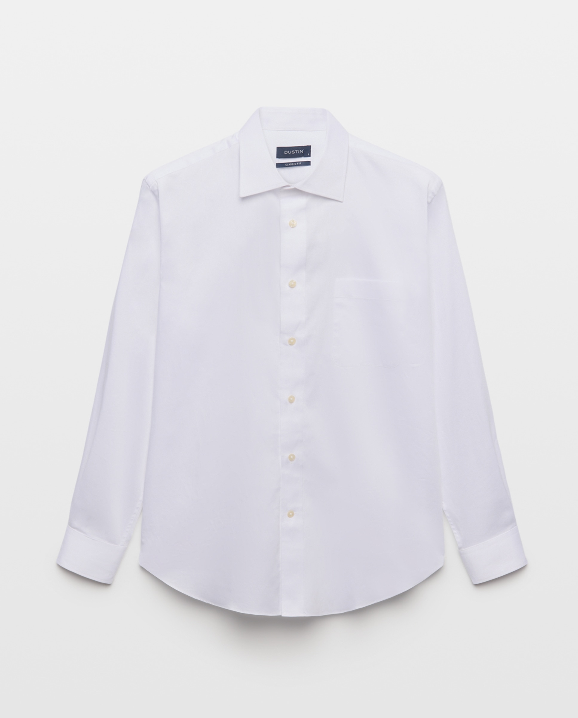 Camisa de hombre de vestir de espiga - Dustin - Blanco Blanco-4