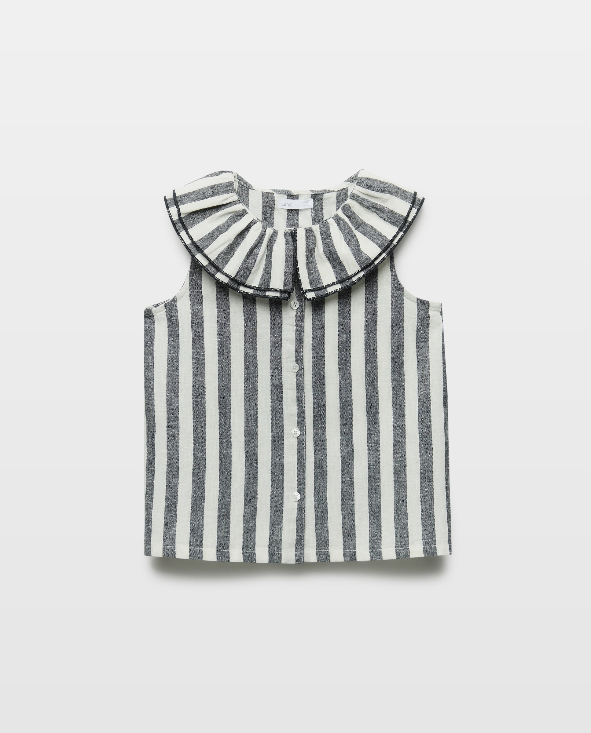 Imagen 0 de Blusa niña con doble cuelo y rayas set