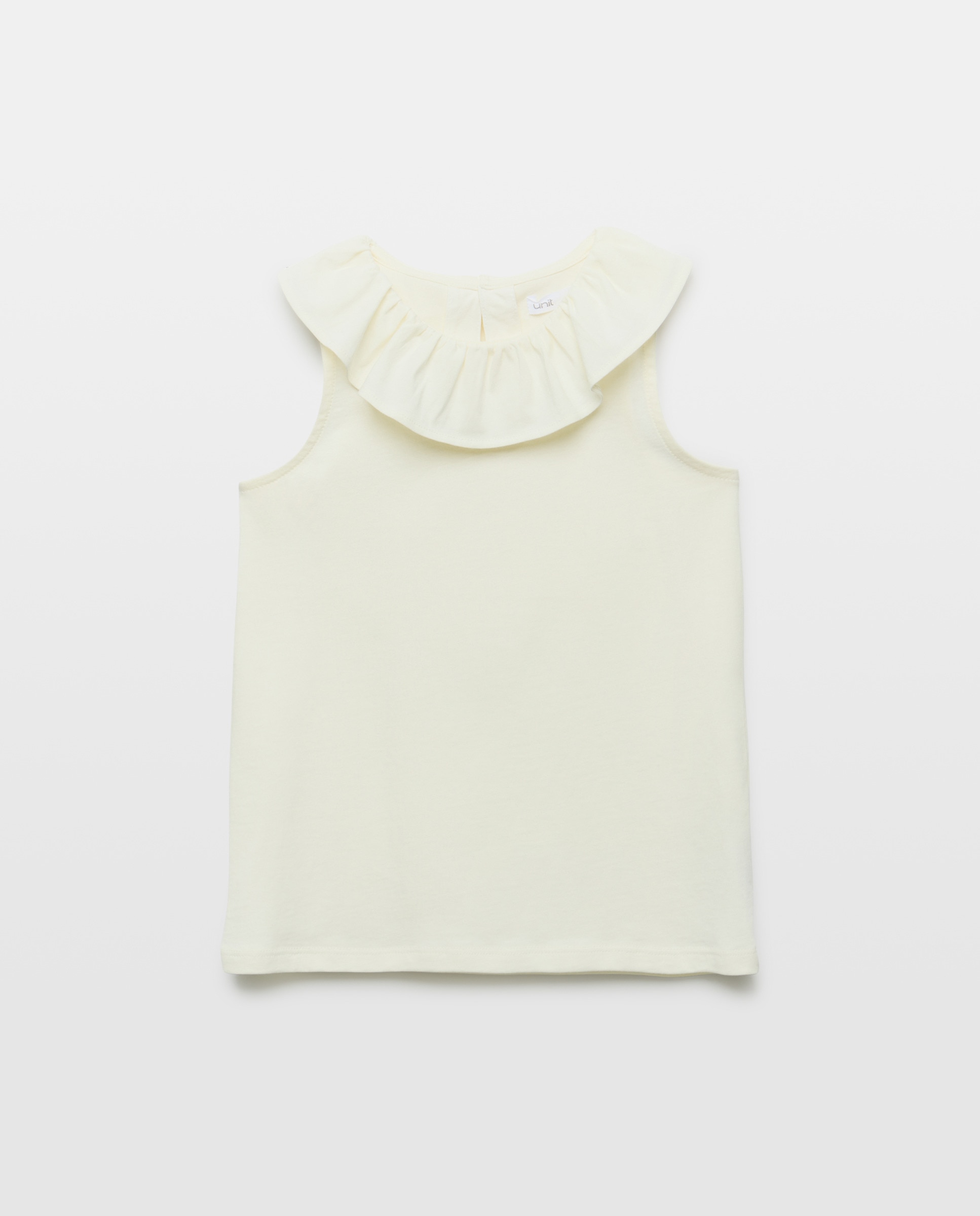 Imagen 0 de Camiseta niña con cuello de crochét